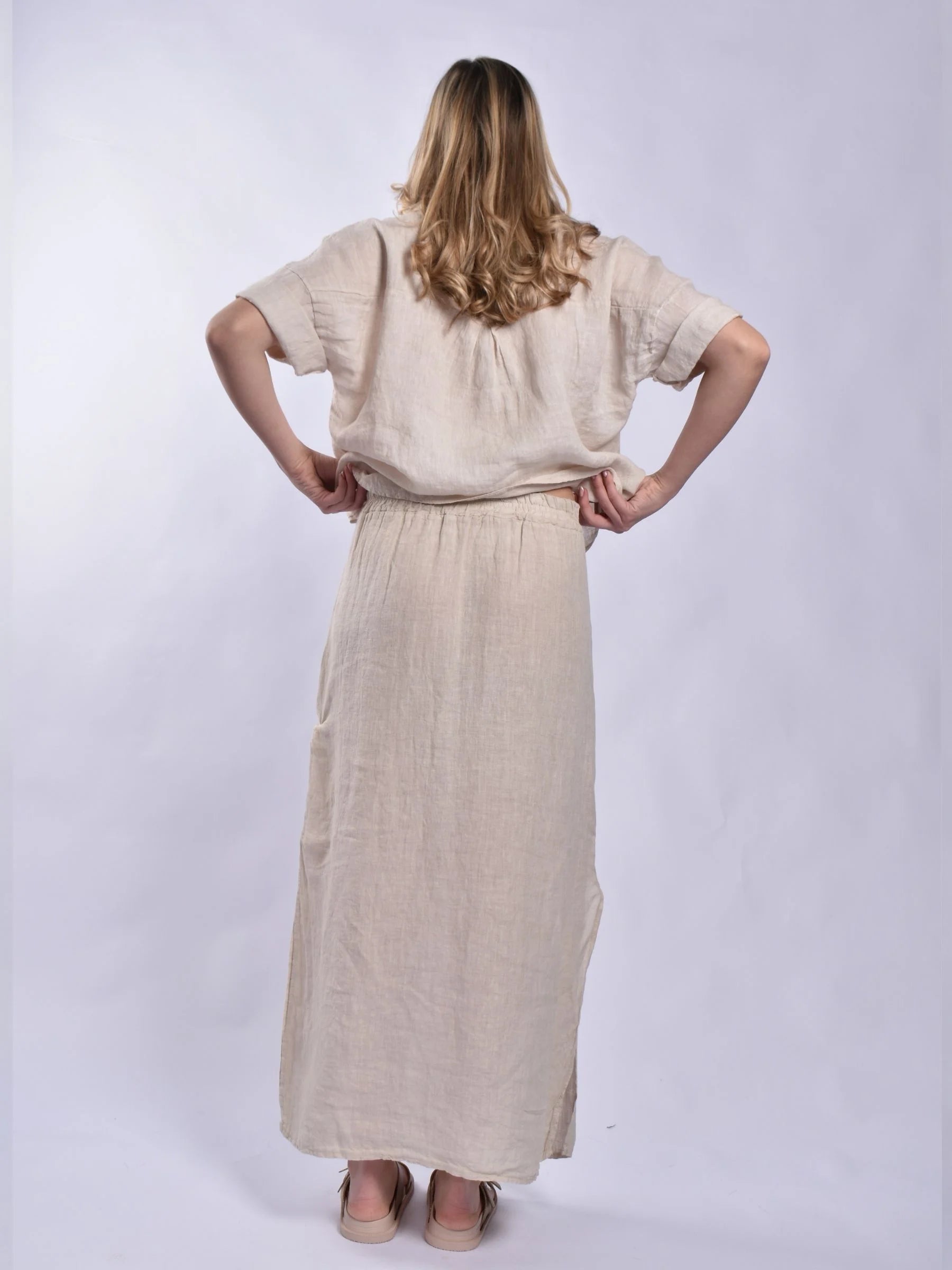 MADE IN ITALY LINEN SKIRT