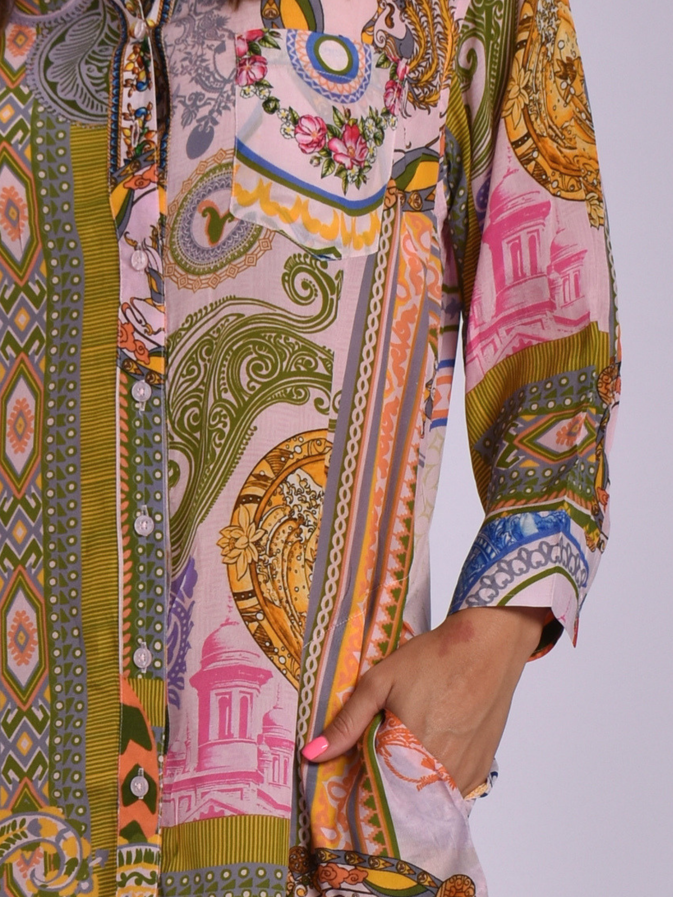 JOLIE ANNIE MULTI-COLOURED SHIRT DRESS
