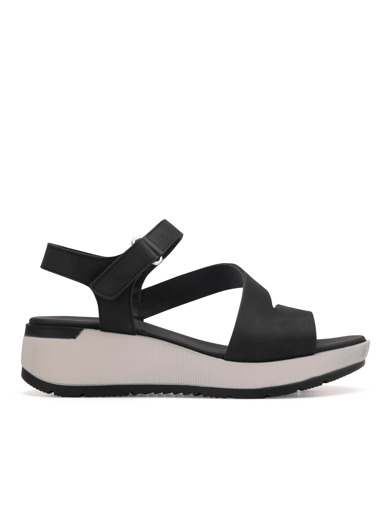 PAULA URBAN BLACK SPORTY WEDGE