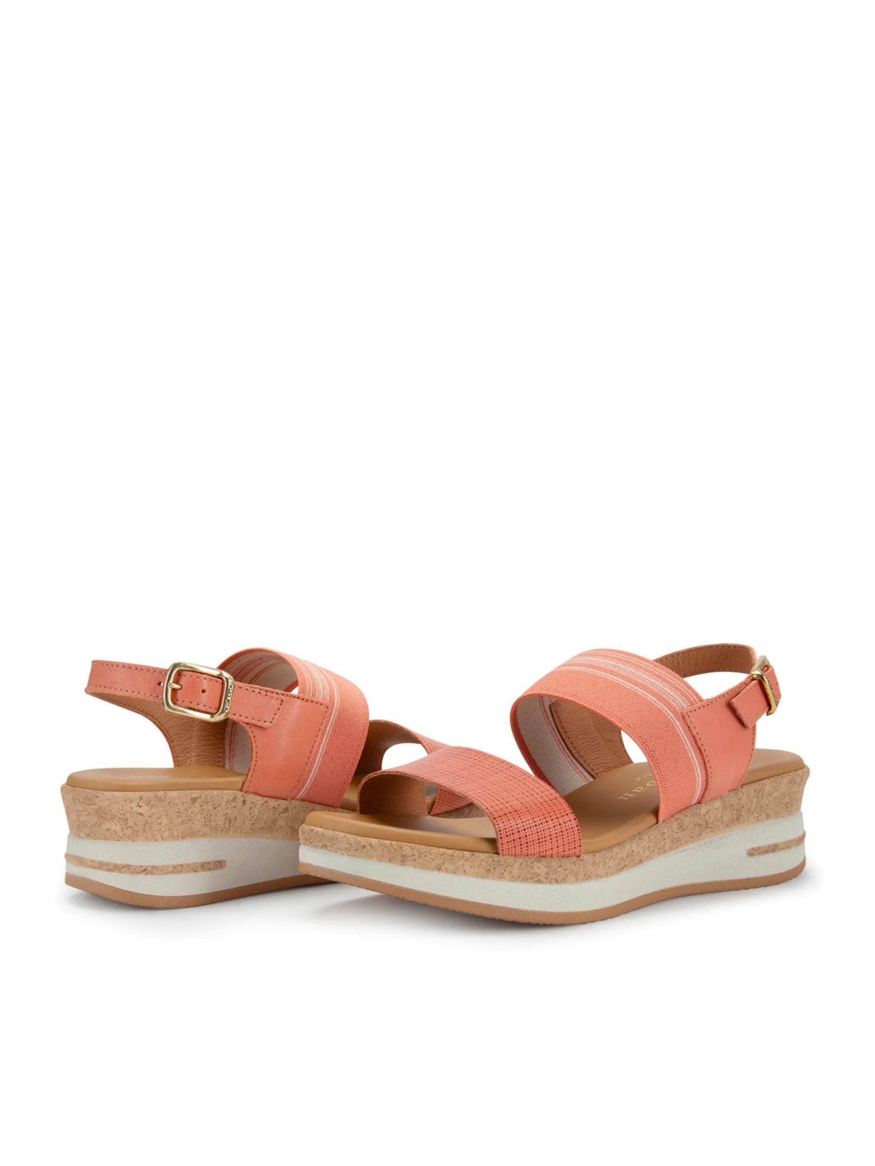 Paula Urban Cork-Look Low Wedge