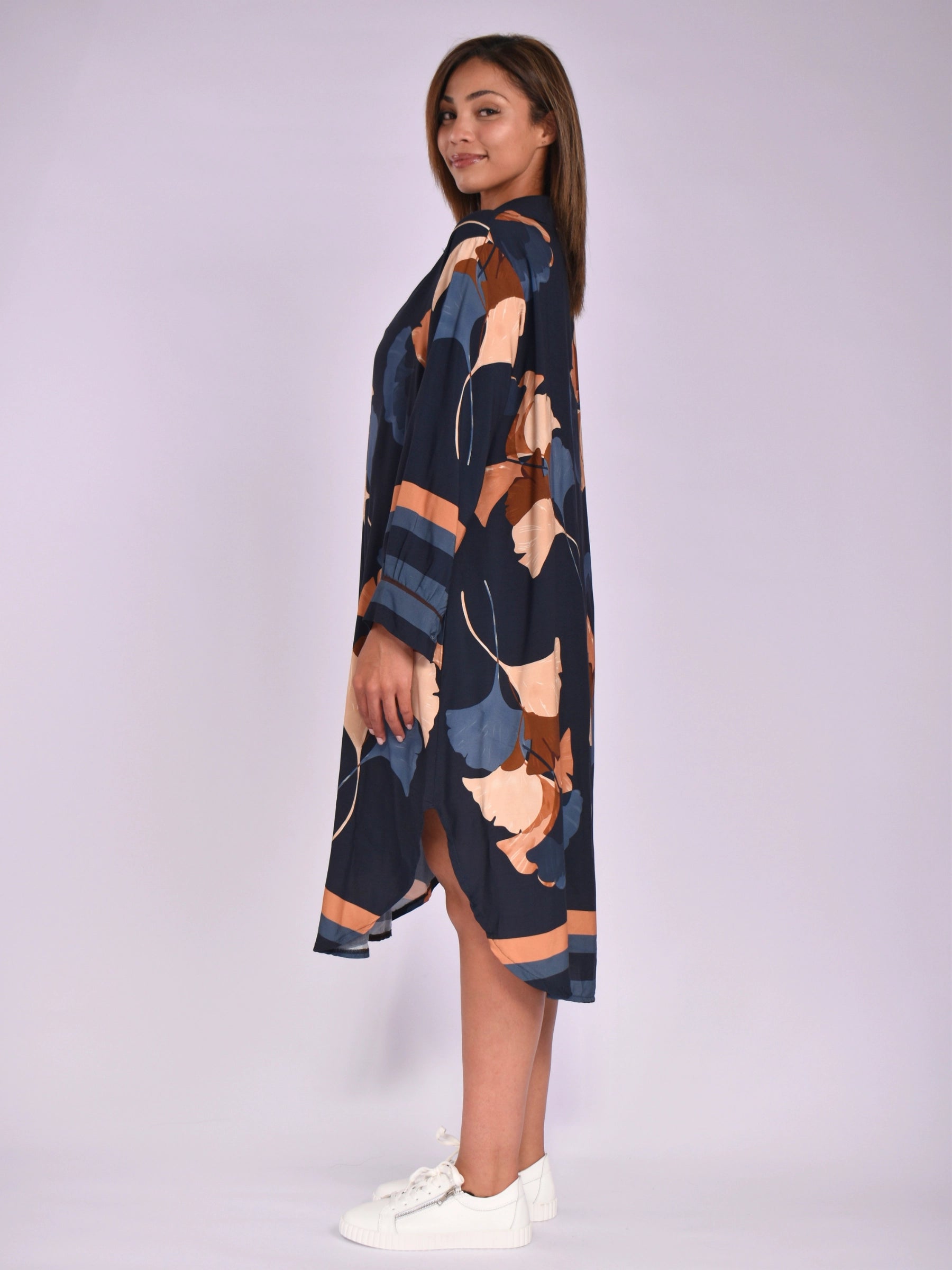 MADE IN ITALY BLACK BROWN DRESS