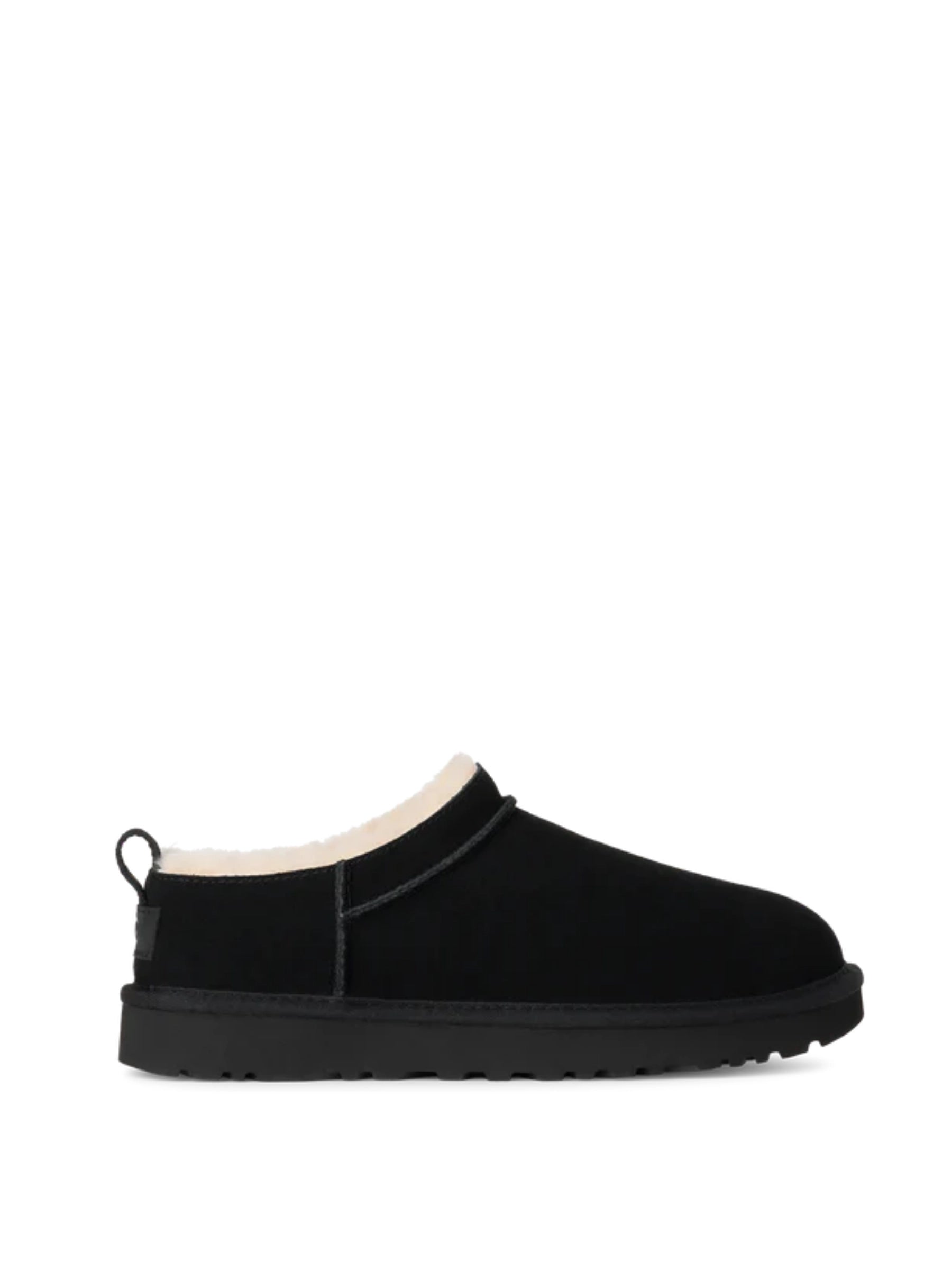 UGG BLACK CLASSIC MICRO SLIP ON SHOE