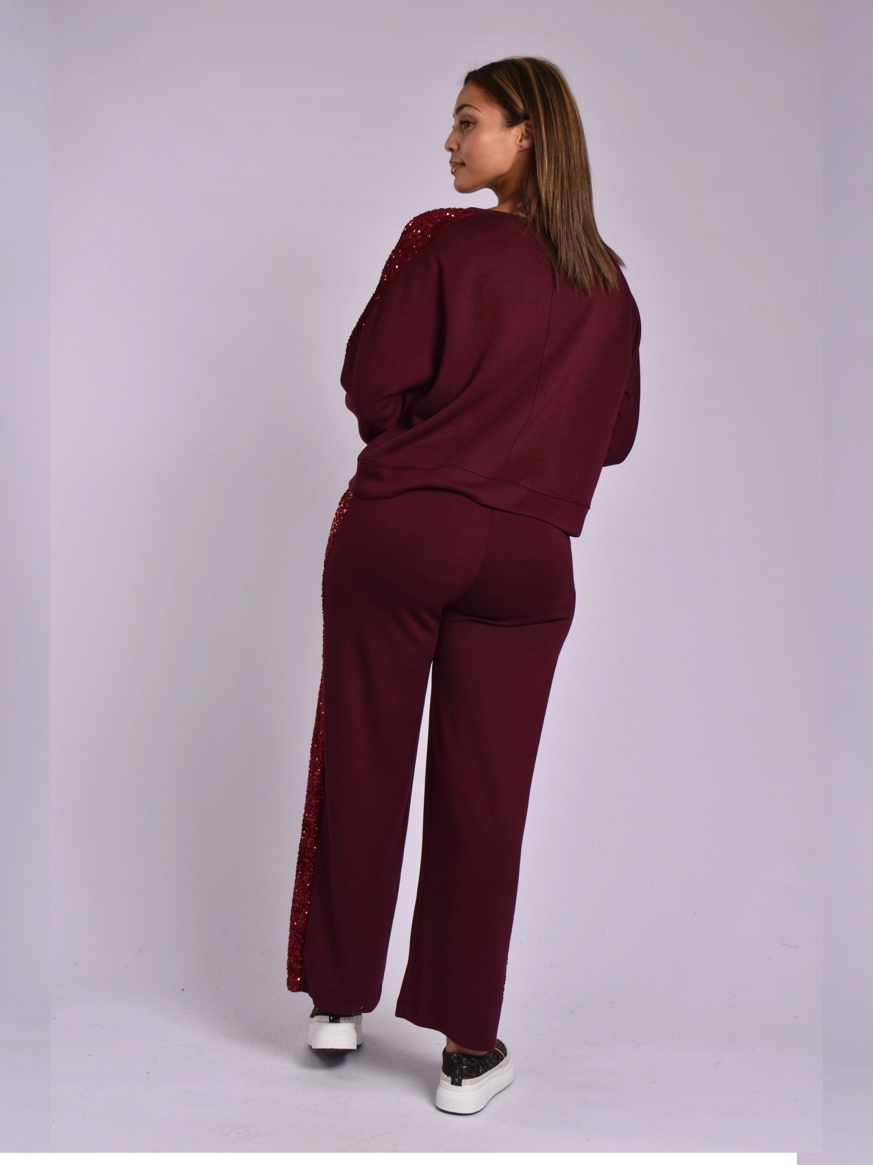 MADE IN ITALY DARK BROWN 2-PIECE TRACKSUIT