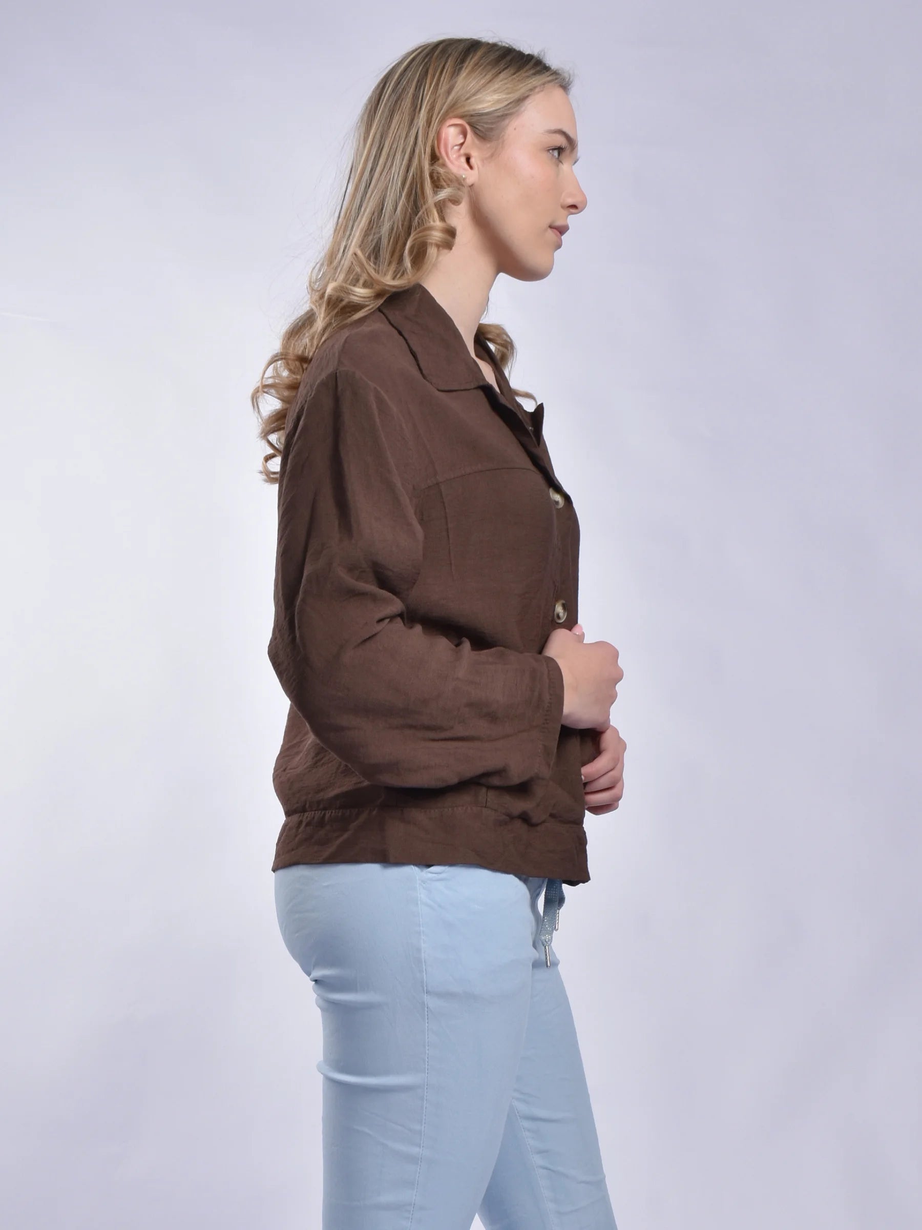 Made In Italy Button Up Blouse