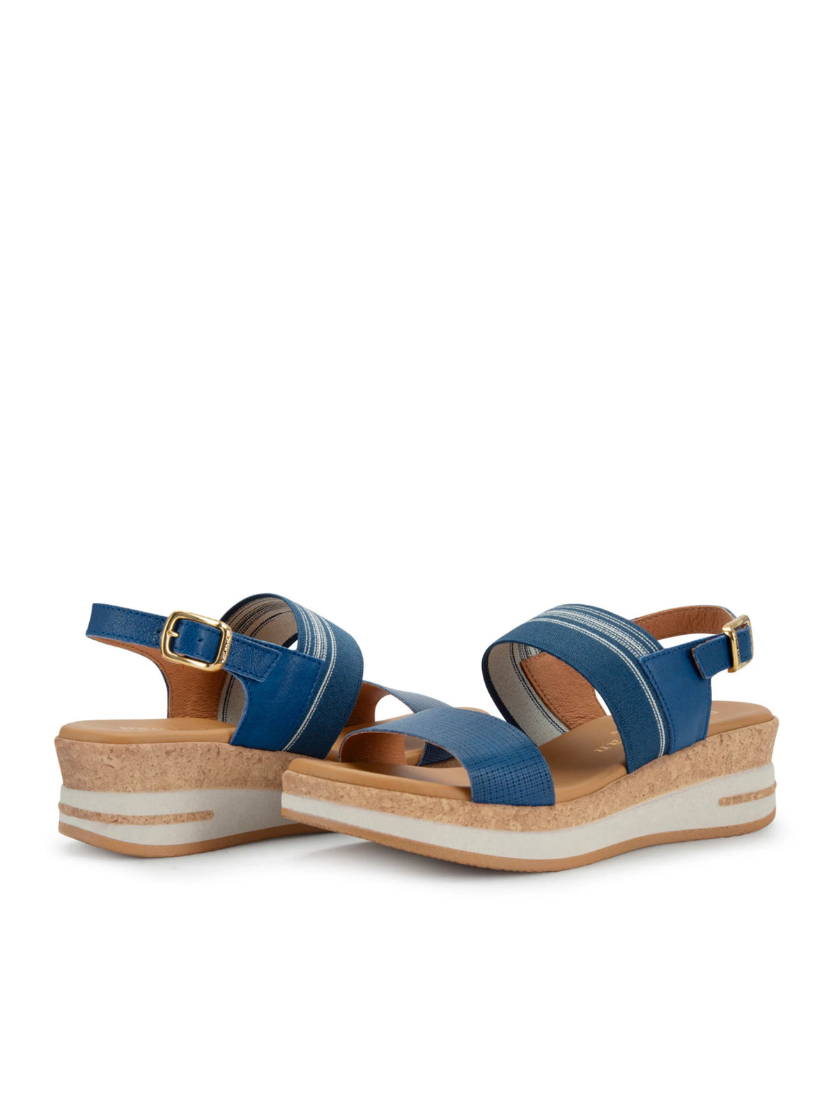 Paula Urban Cork-Look Low Wedge