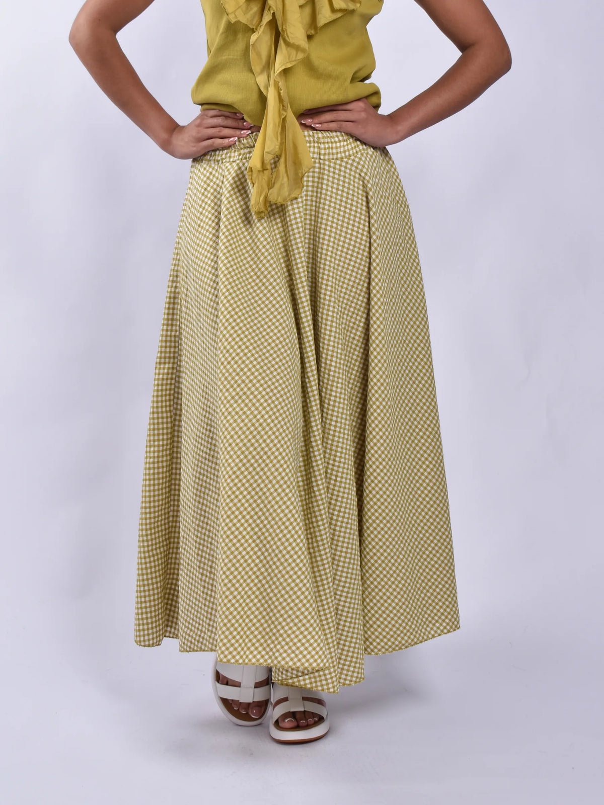 Made In Italy Checkered Skirt