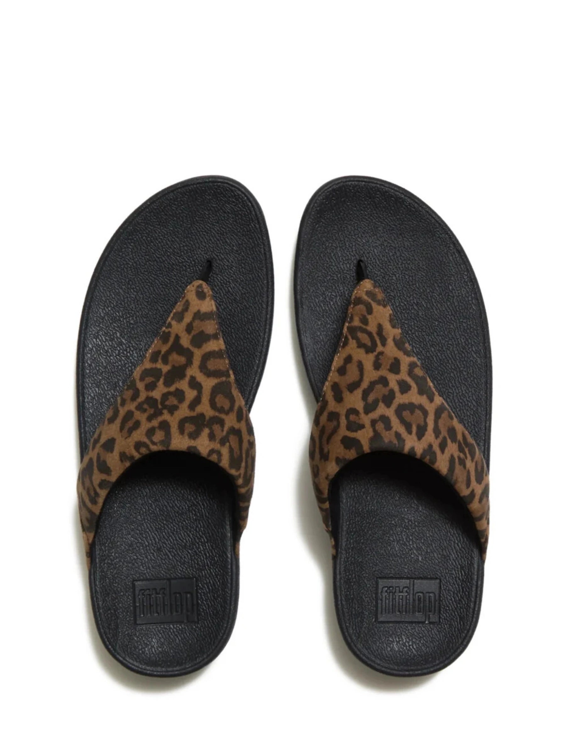 Fit Flop Lulu Suede Leopard Sandal