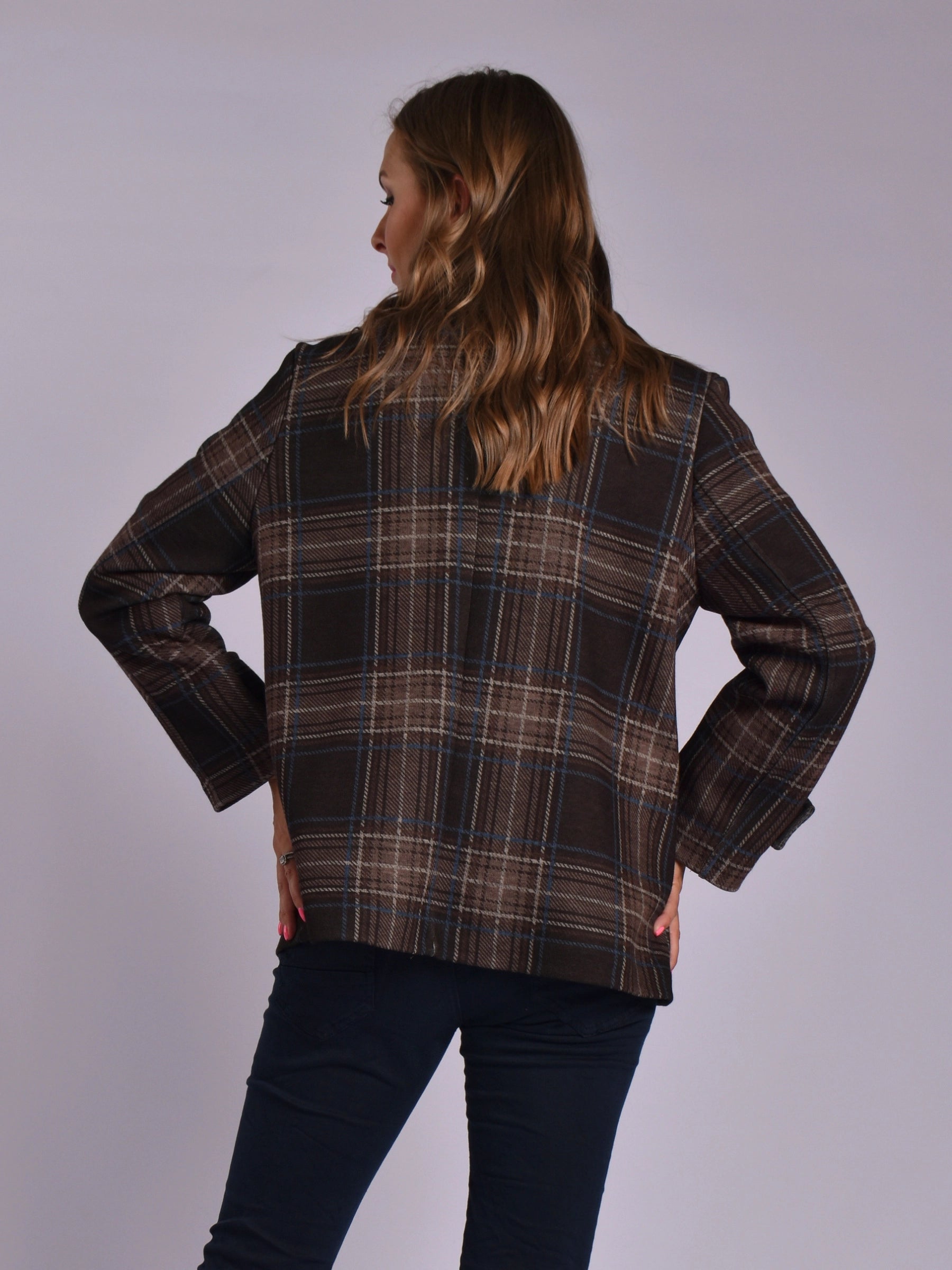 MADE IN ITALY BROWN MULTI JACKET