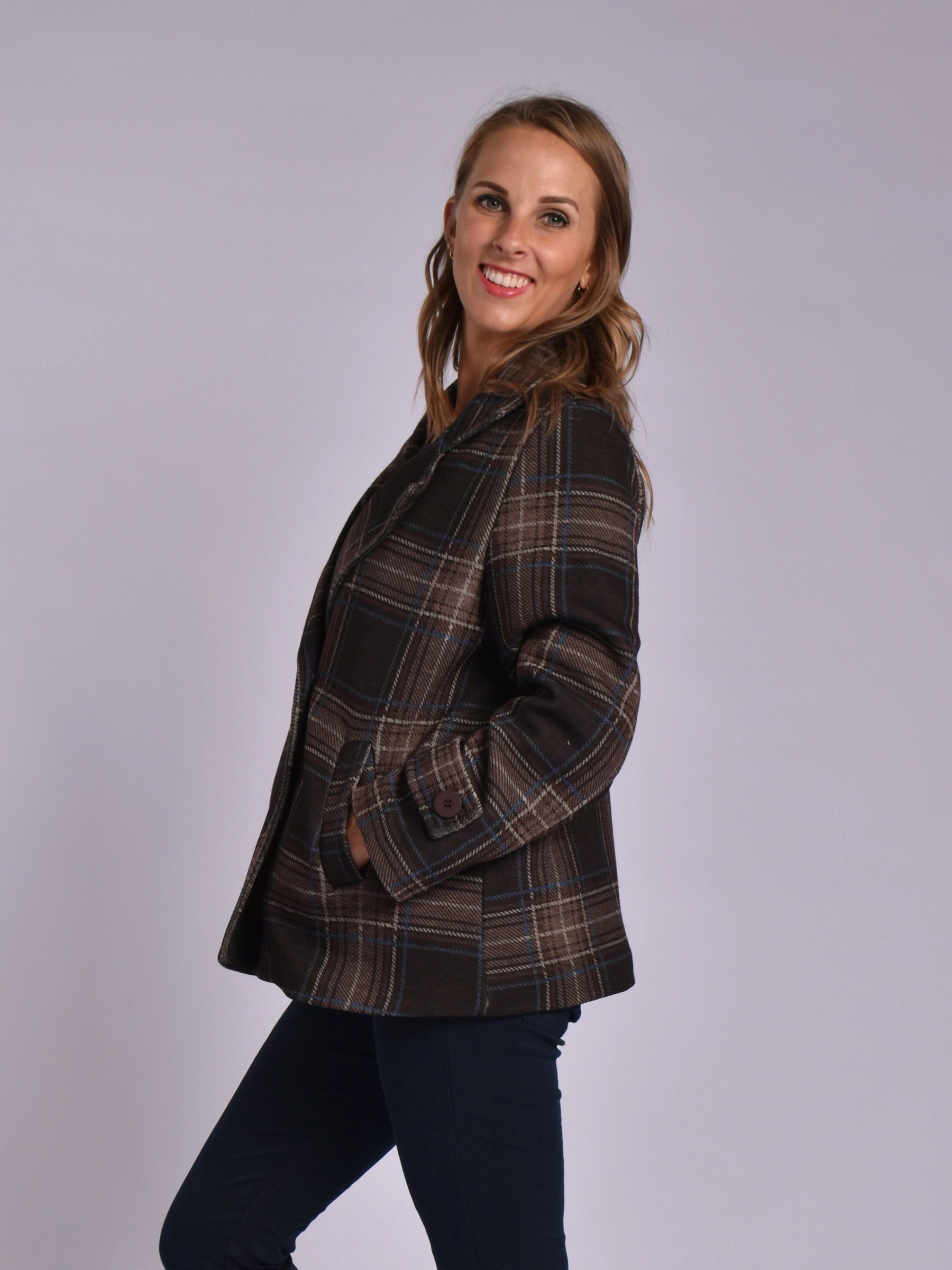 MADE IN ITALY BROWN MULTI JACKET
