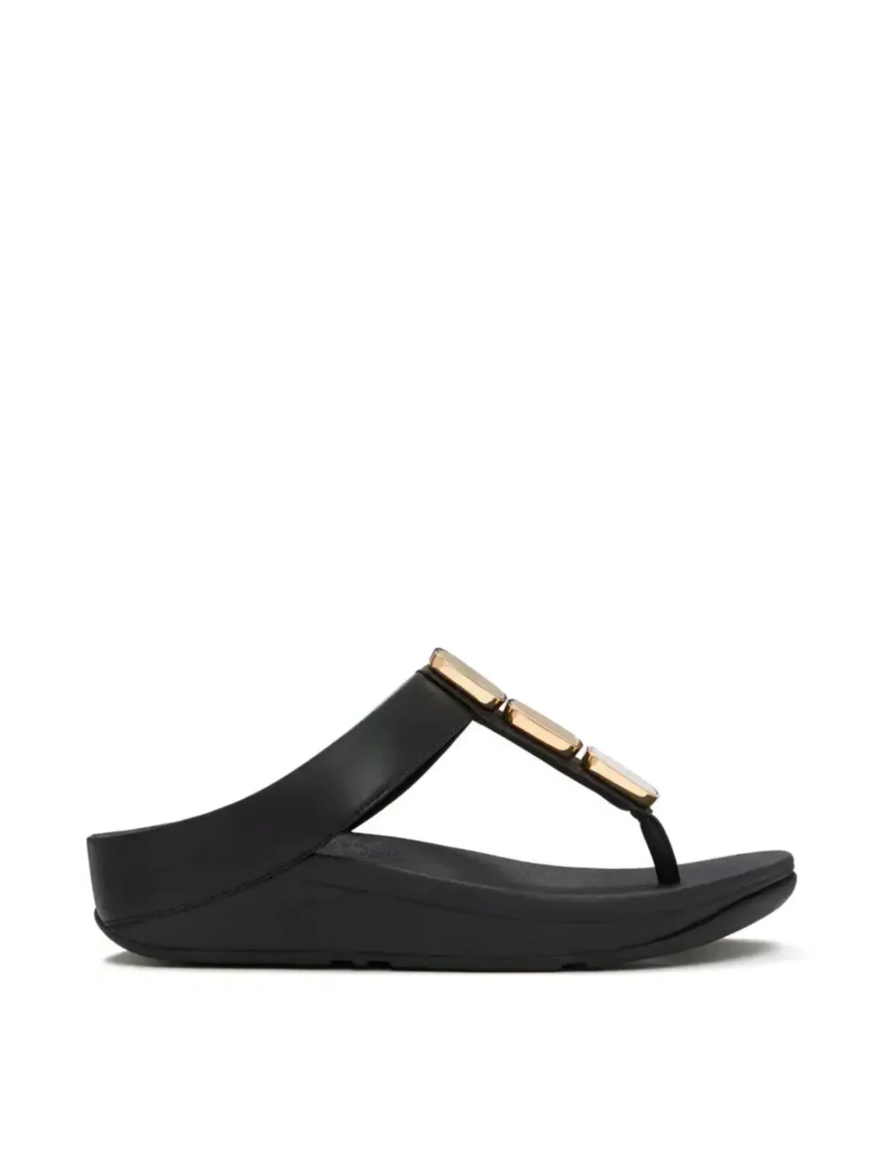 FIT FLOP LULU GLOSSY BUTTON SANDAL