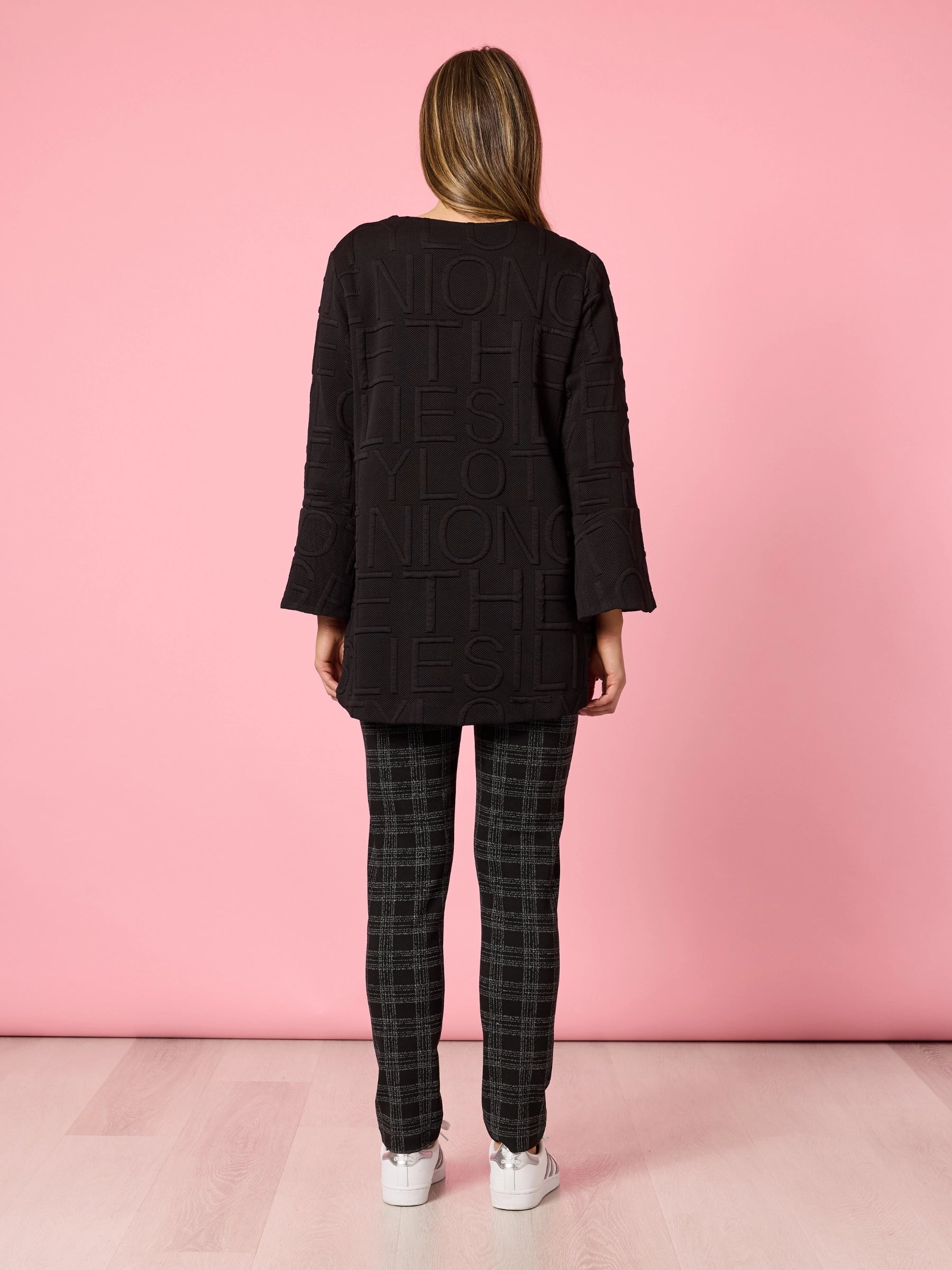 THREADZ BLACK SCRIPT JACKET