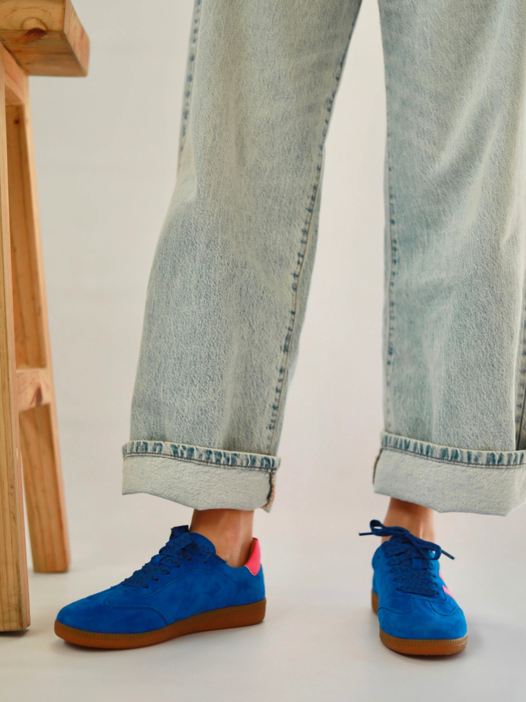 JULZ RED ORANGE WHITE SHILOH SNEAKER