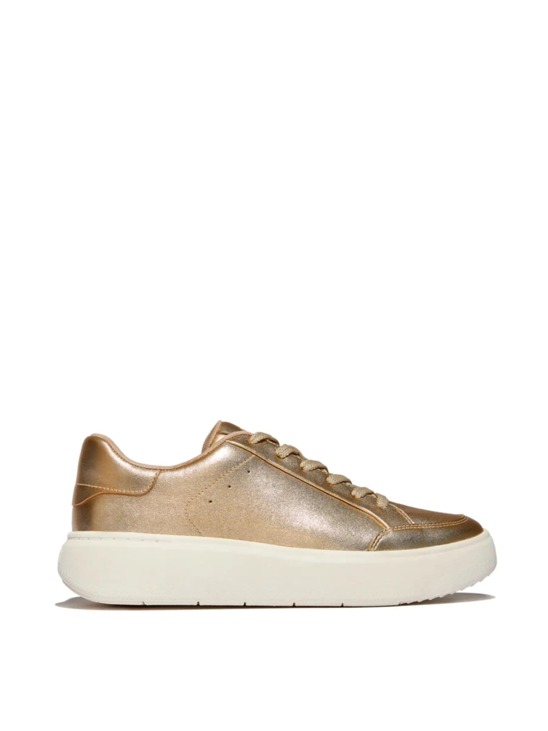 FITFLOP PLATINO RTG METALIC LEATHER SNEAKER