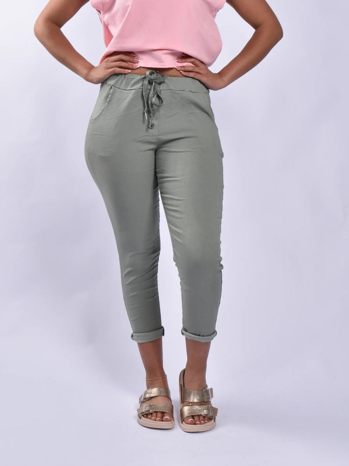 Made In Italy Button Pants