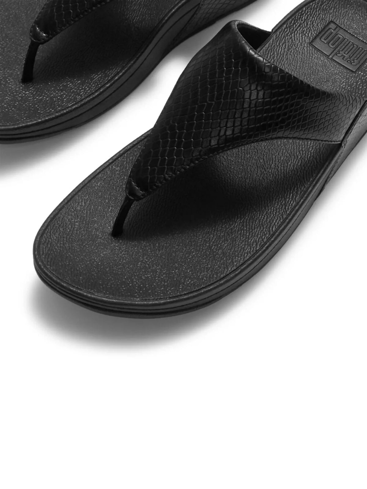 FitFlop Lulu Snake Toe-post Sandals