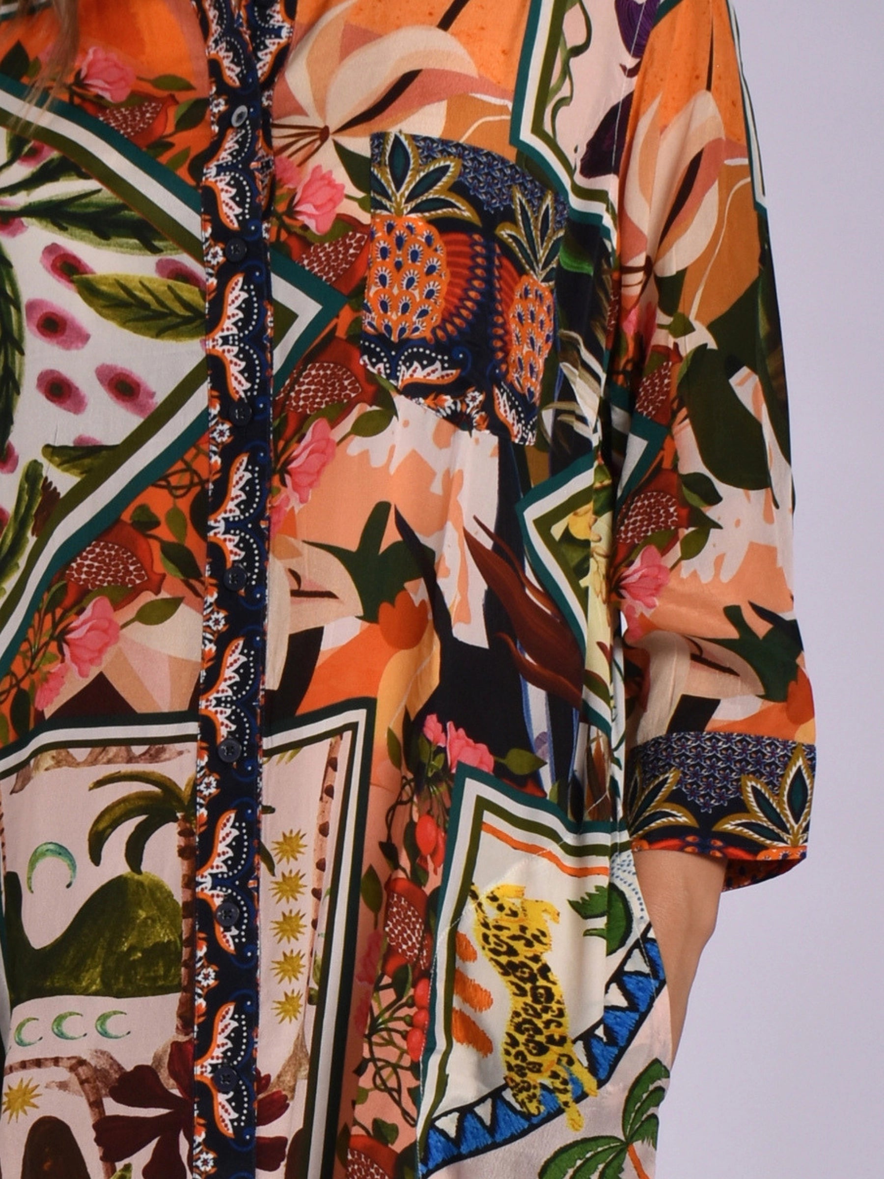 JOLIE MULTI-COLOURED ANNIE SHIRT DRESS