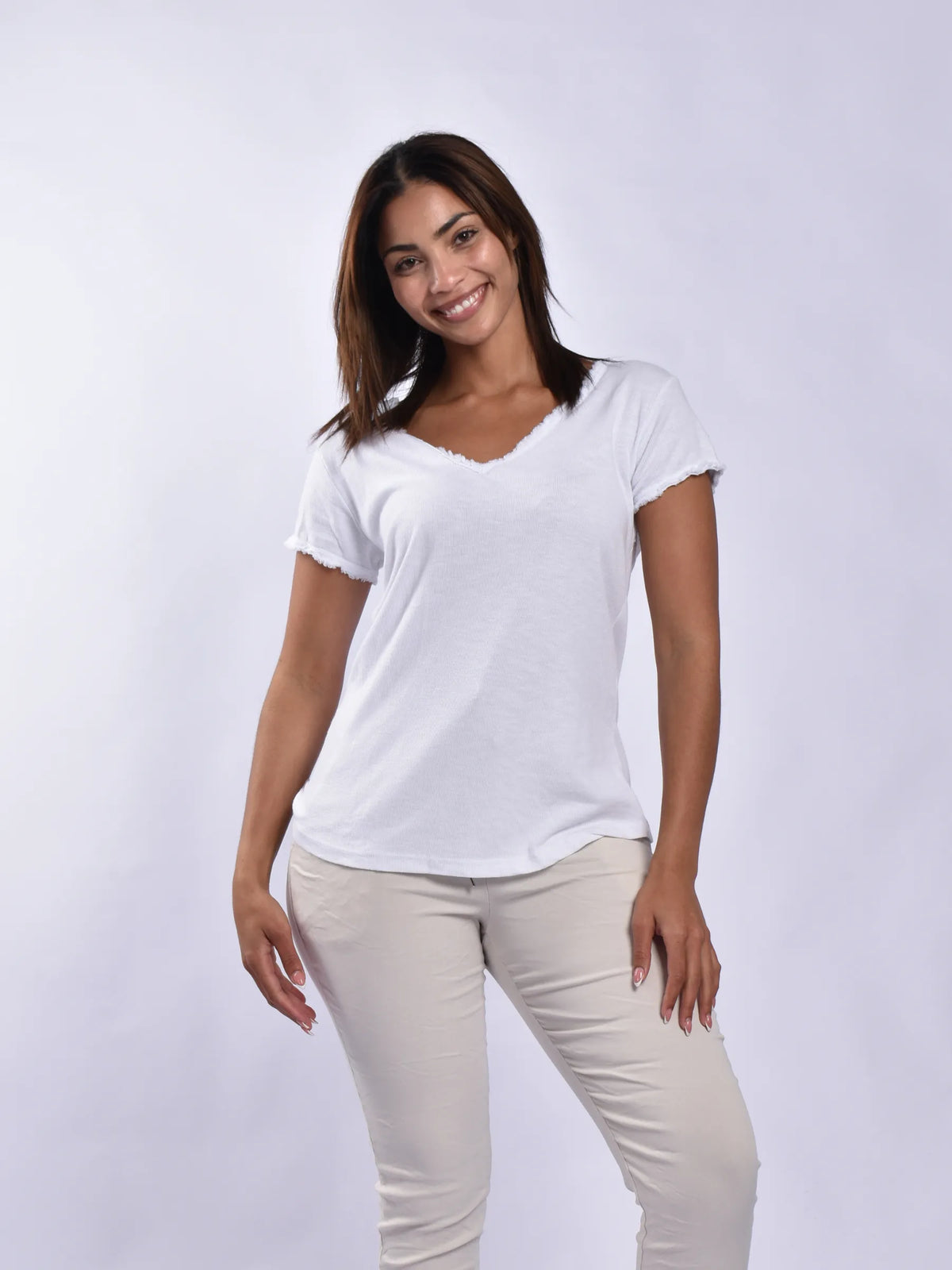 Made In Italy V-neck Top