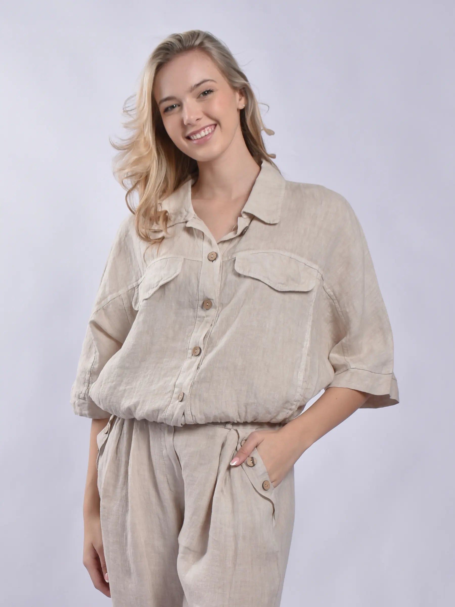 Made In Italy Linen Jacket