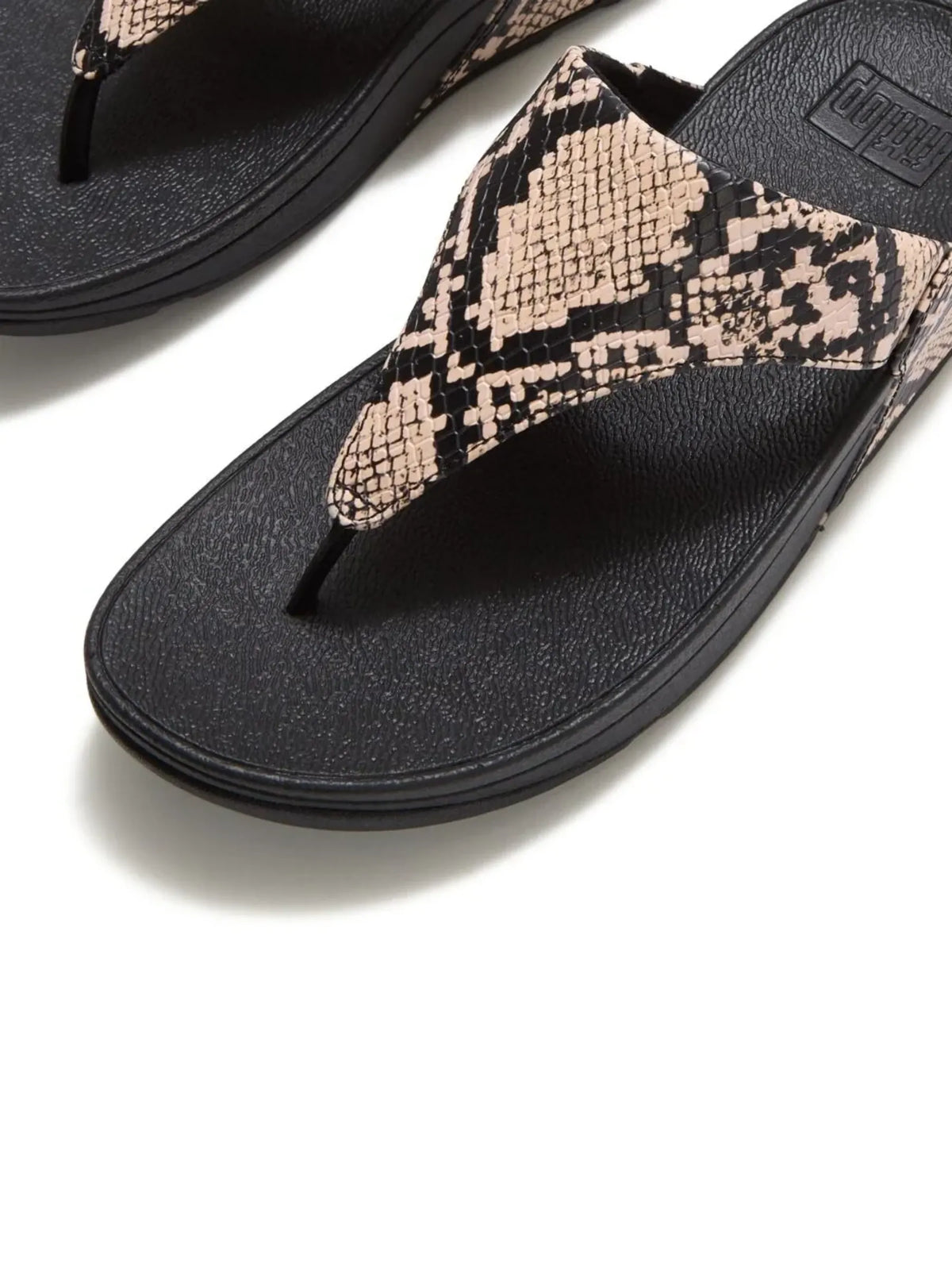 FitFlop Lulu Snake Toe-post Sandals