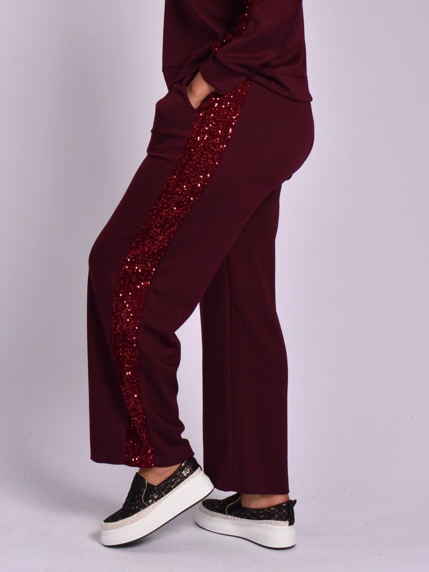 MADE IN ITALY DARK BROWN 2-PIECE TRACKSUIT