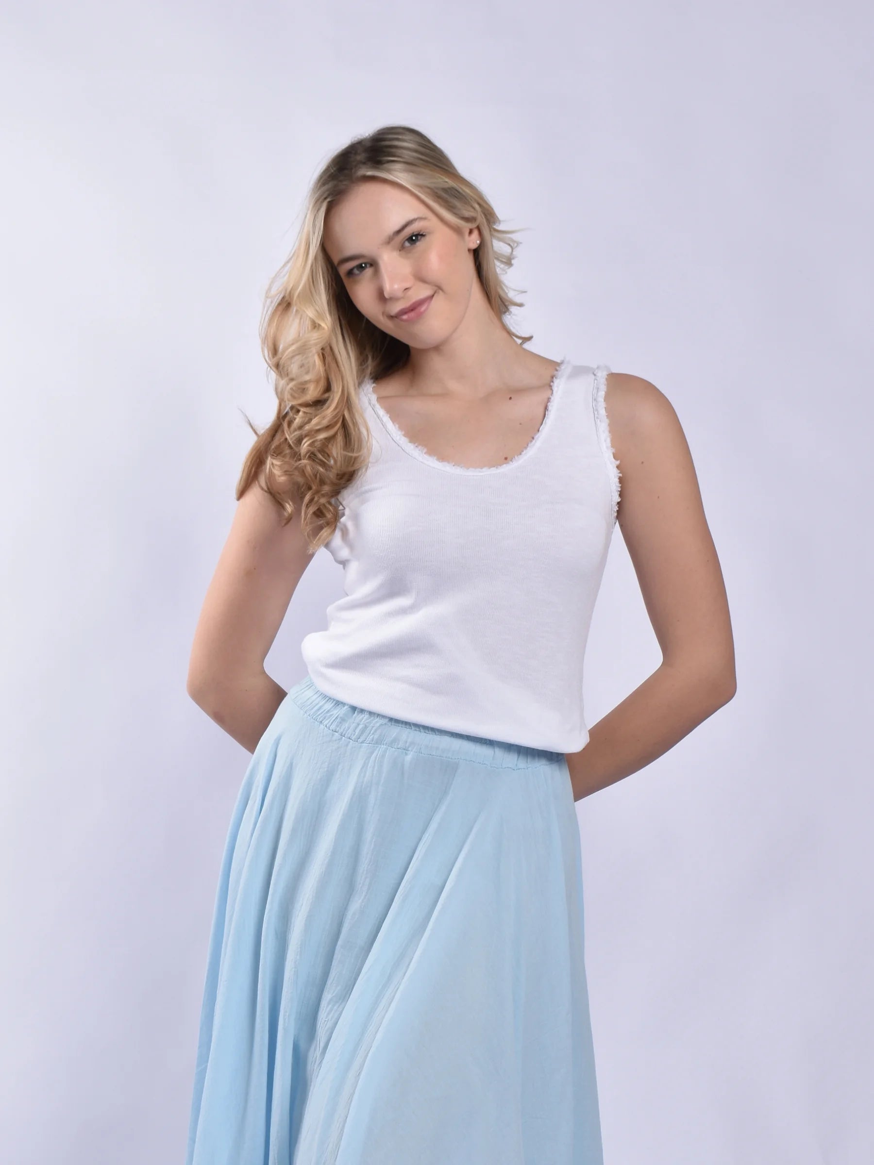 Made In Italy Frill Cami