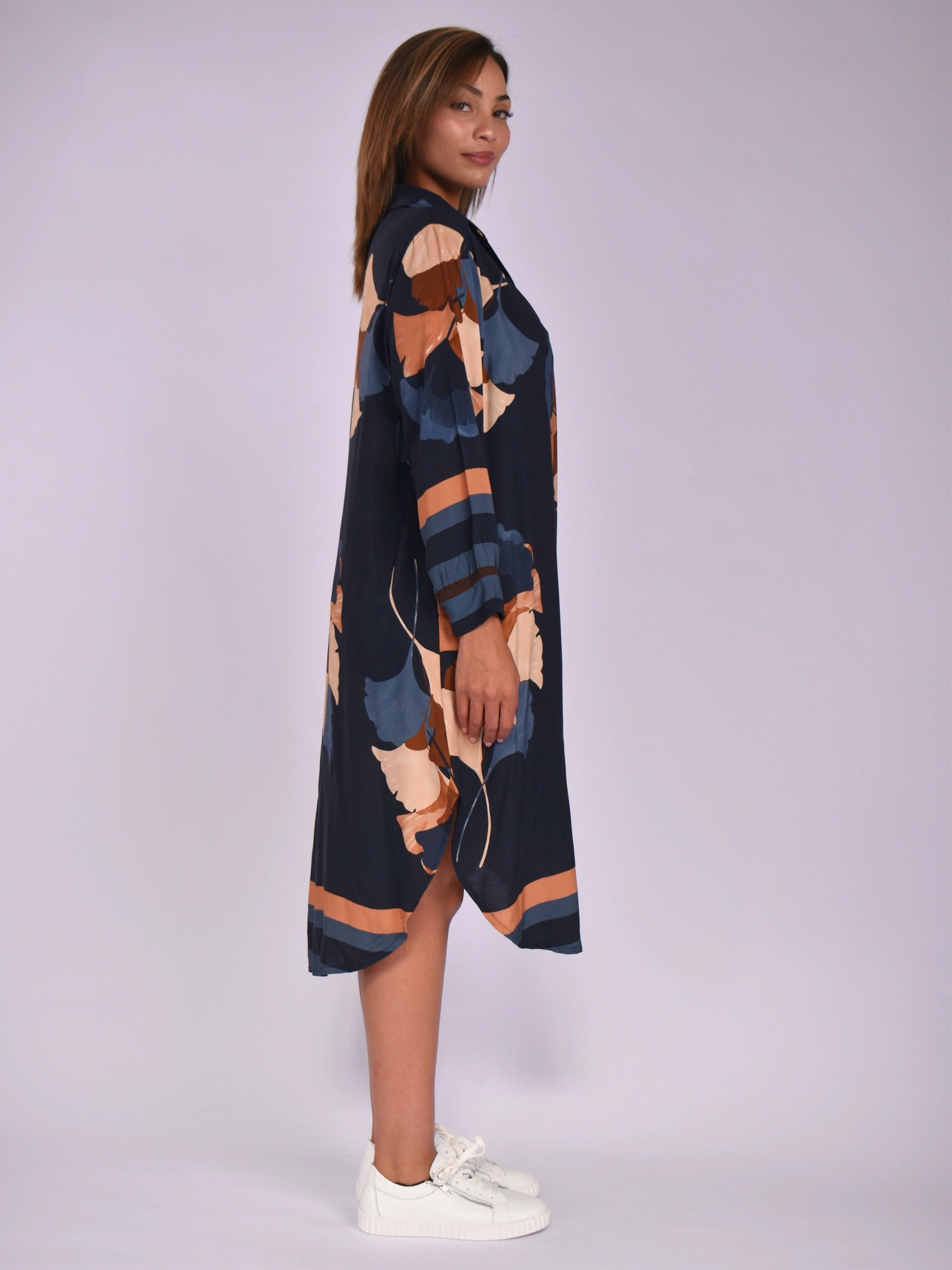 MADE IN ITALY BLACK BROWN DRESS