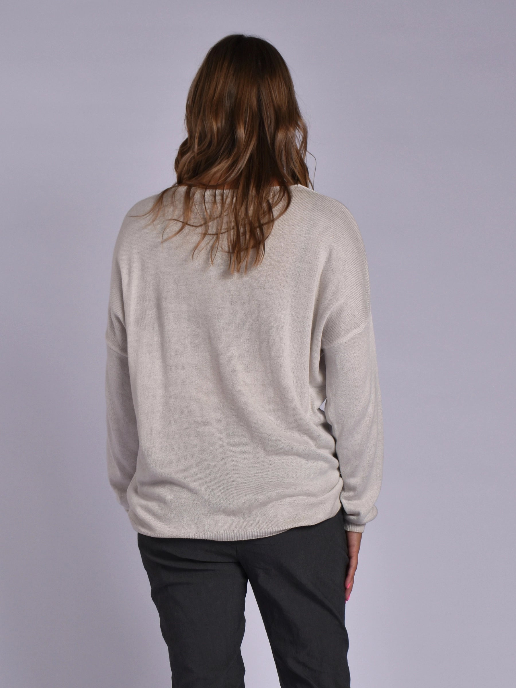 MADE IN ITALY KNIT TOP - CREAM