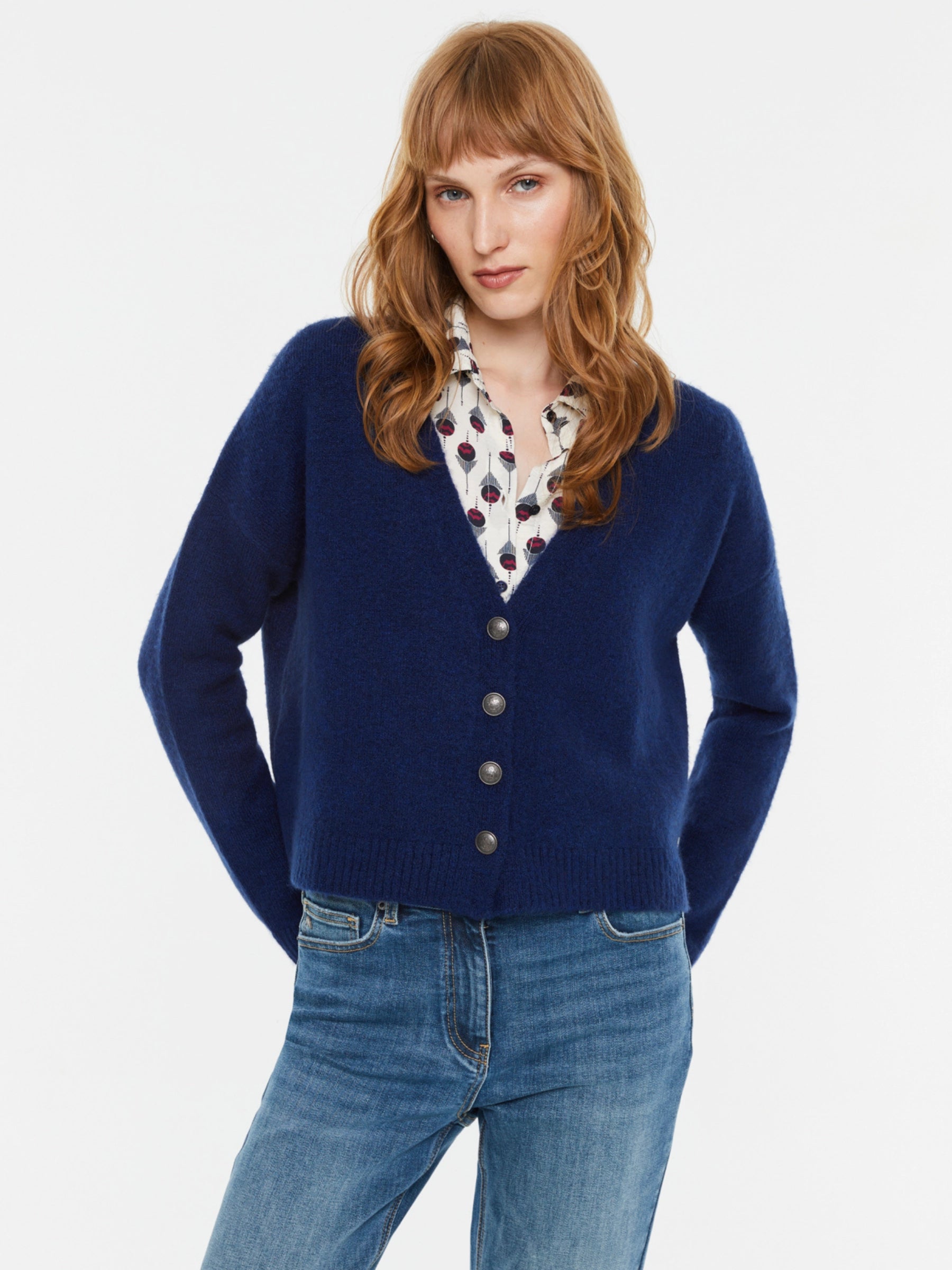 ANDAM BLUE CARDIGAN