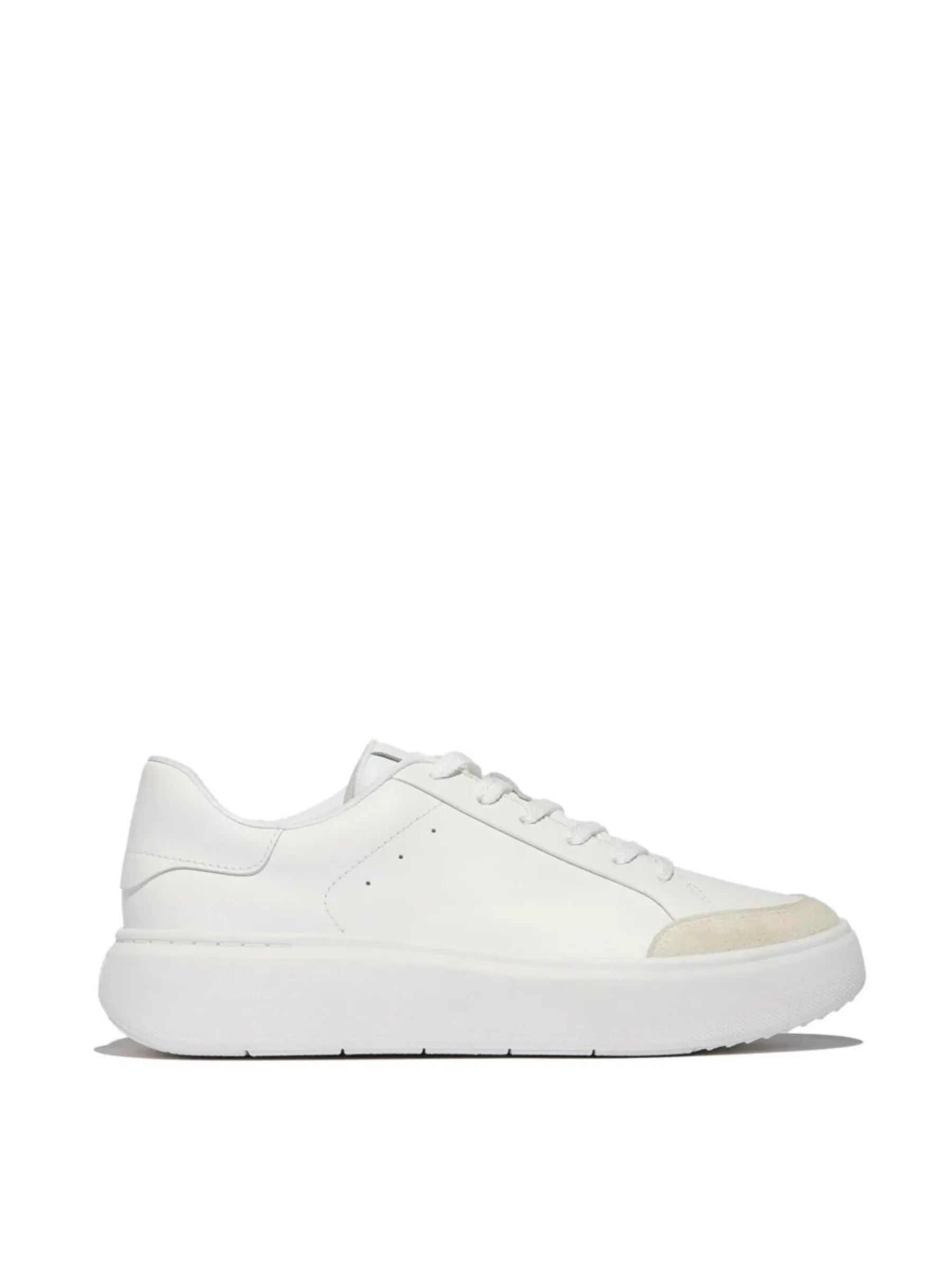FITFLOP RTG WHITE SUEDE LEATHER SNEAKER