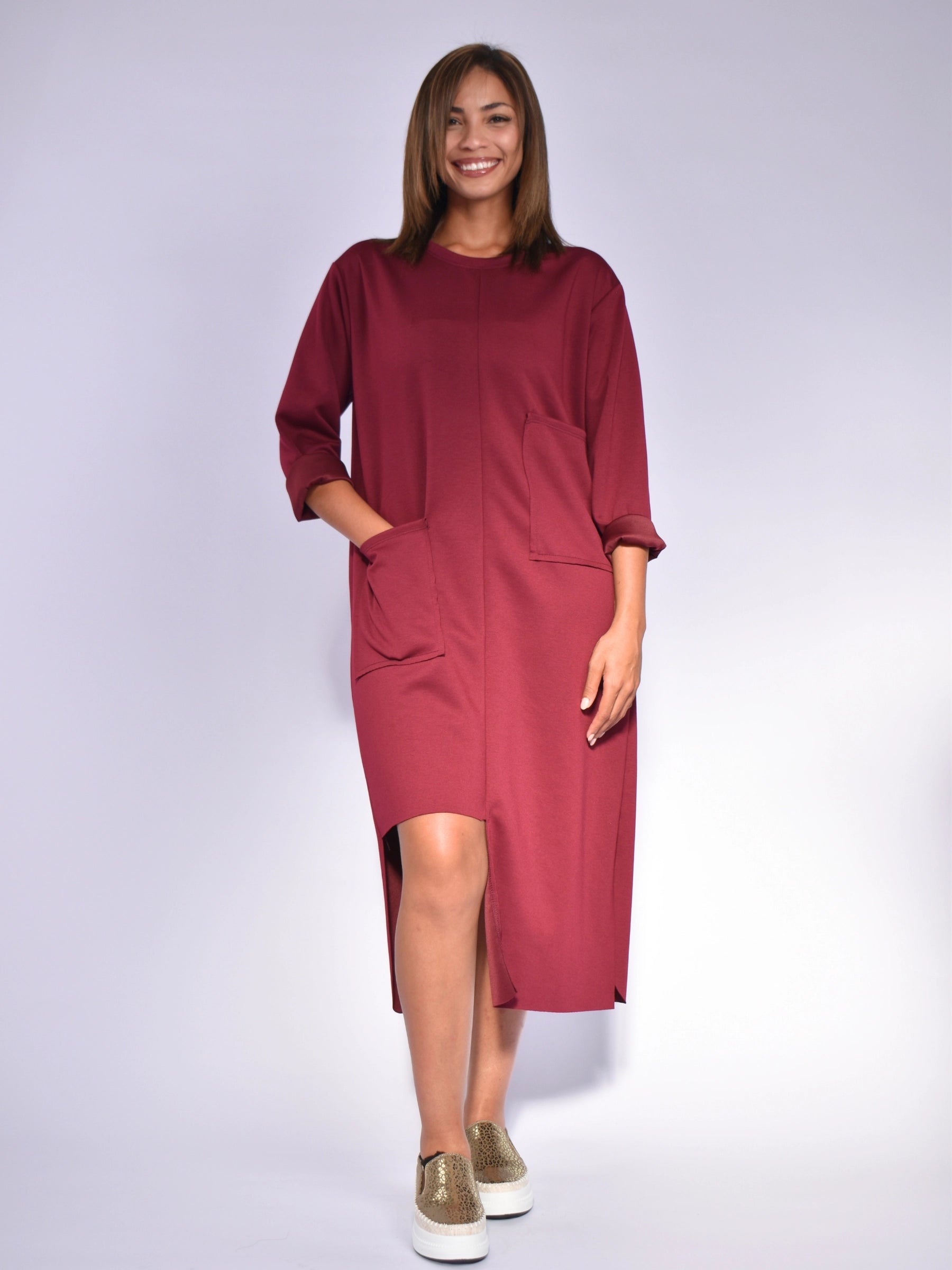 MADE IN ITALY DARK BROWN DRESS