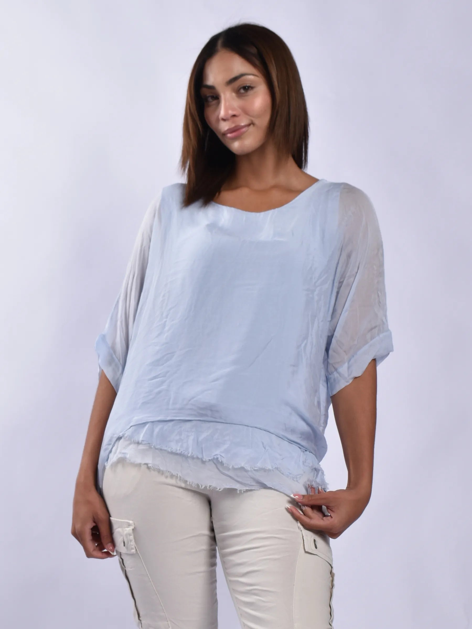 Made In Italy Batwing Top