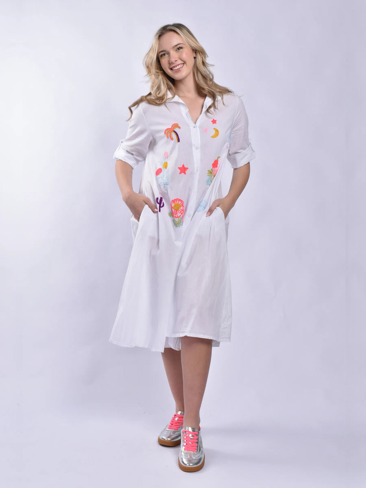 Made In Italy Embroidery Dress