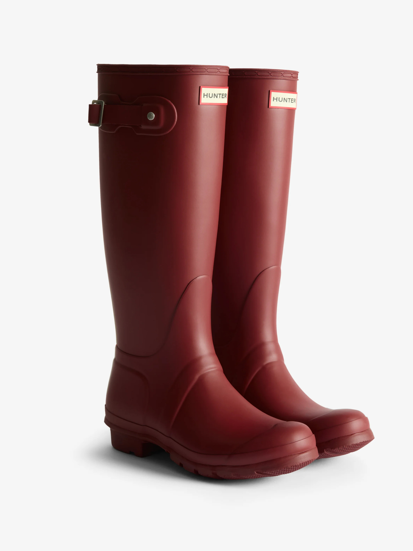 HUNTER BOOTS BLACK  ORIGINAL TALL LOGO BOOTS