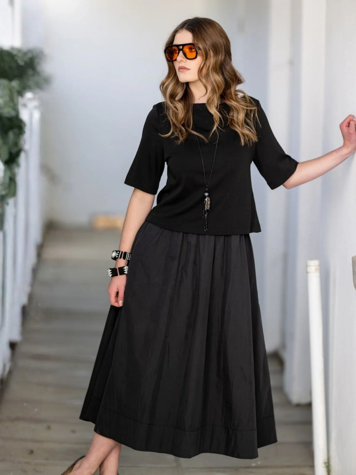 Mastik A-line Midi Dress