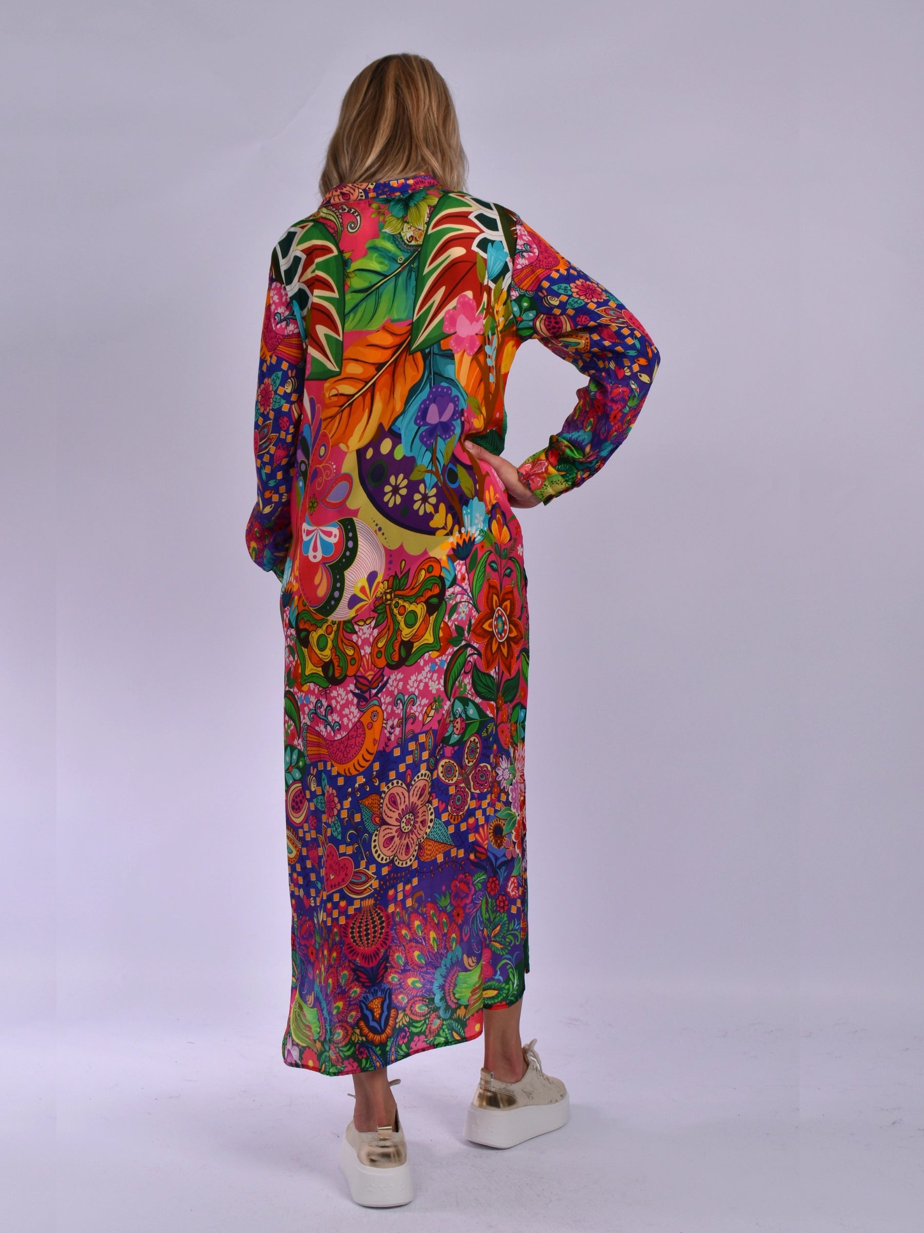 JOLIE PINK MULTI LIDIA DRESS