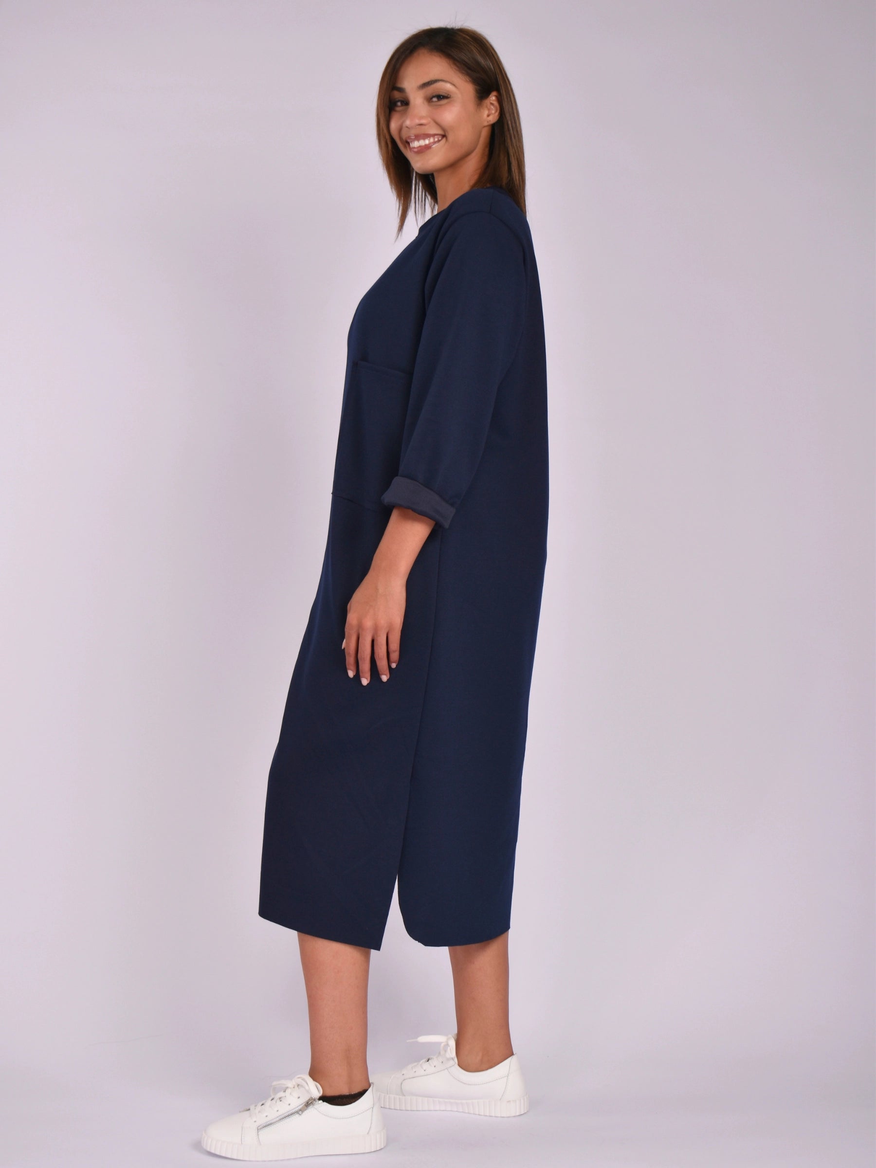 MADE IN ITALY DARK BROWN DRESS