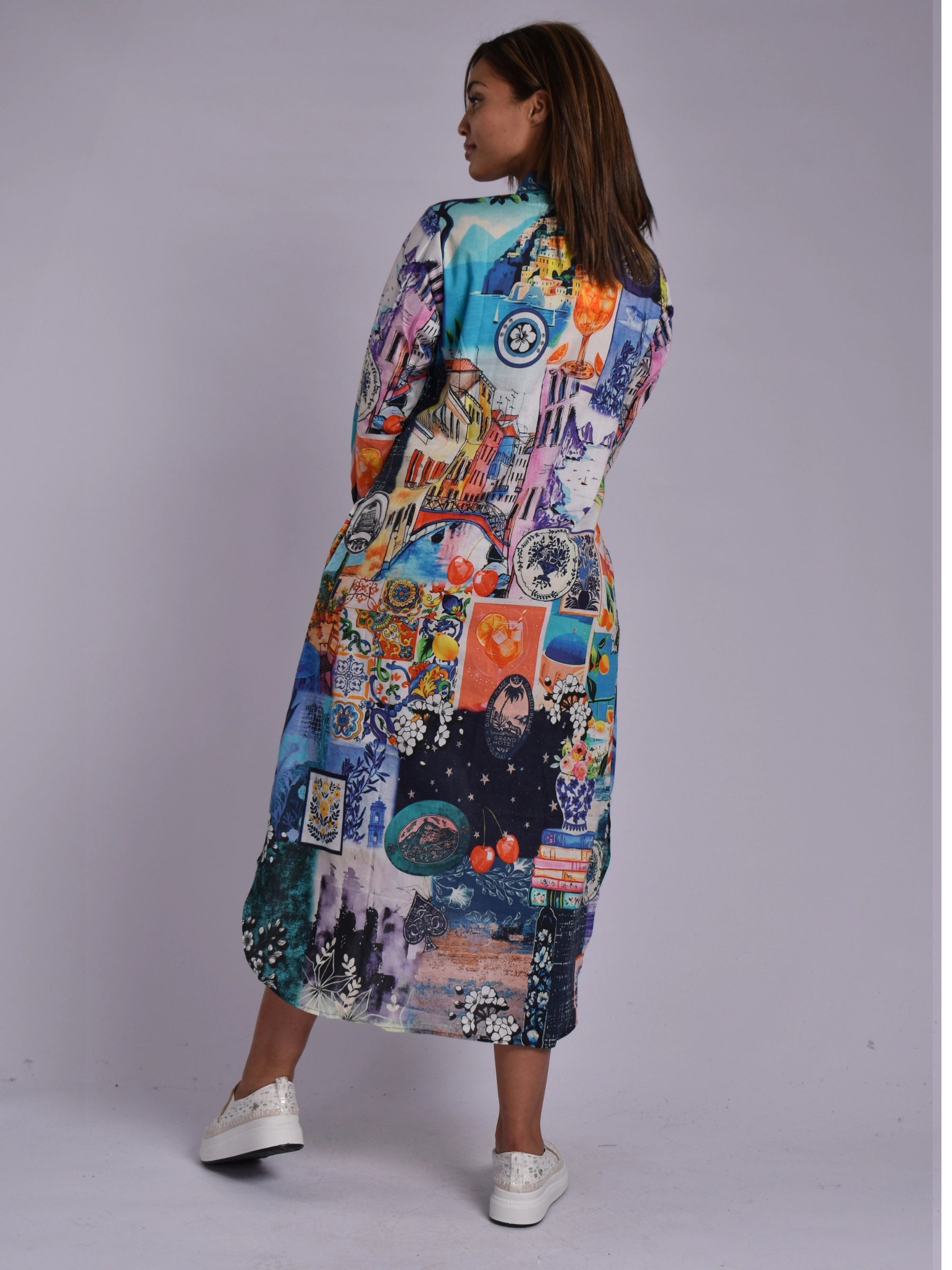 JOLIE PRUPLE MULTI ELMEY DRESS