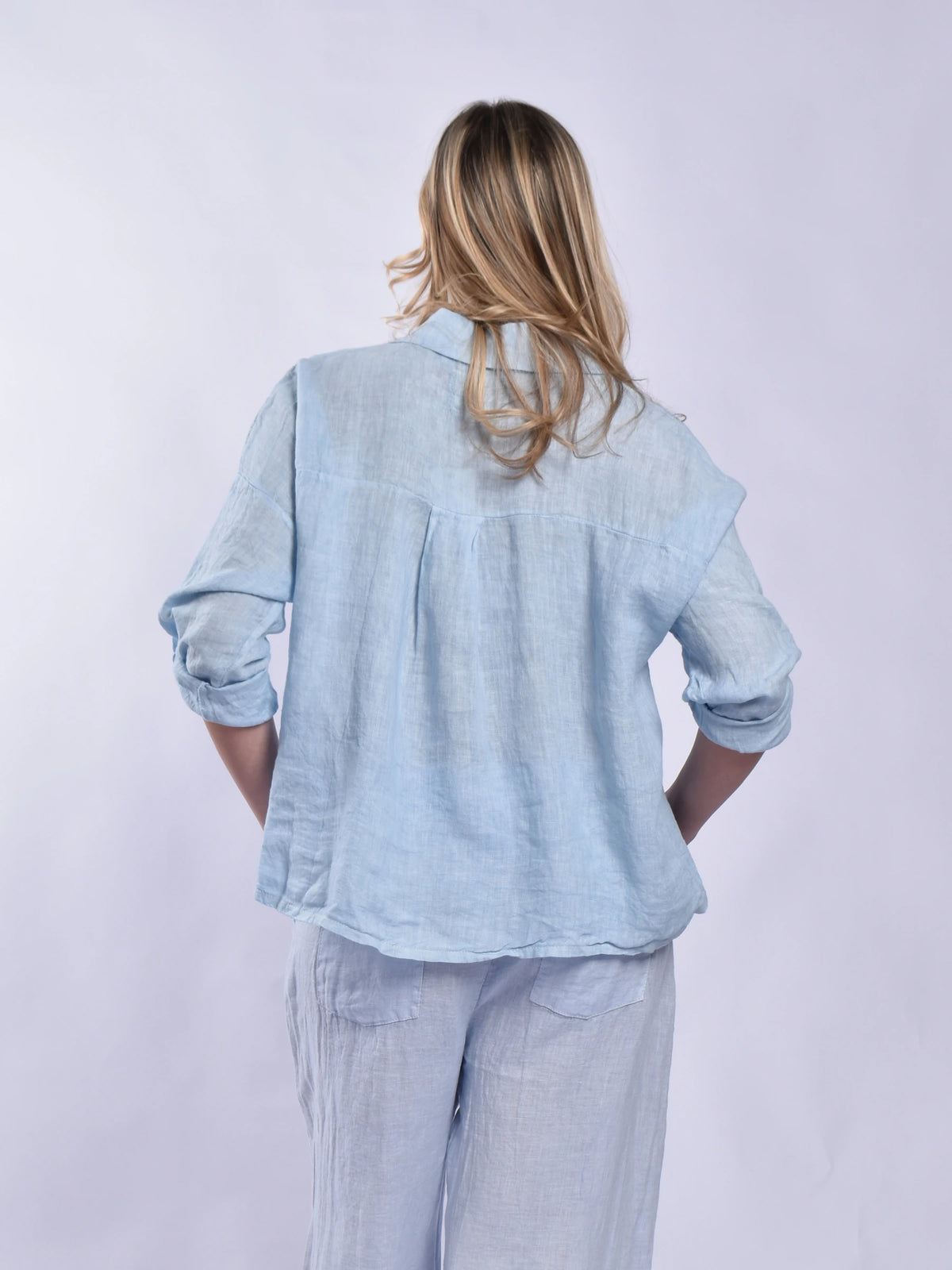 Made In Italy Pure Linen Blouse