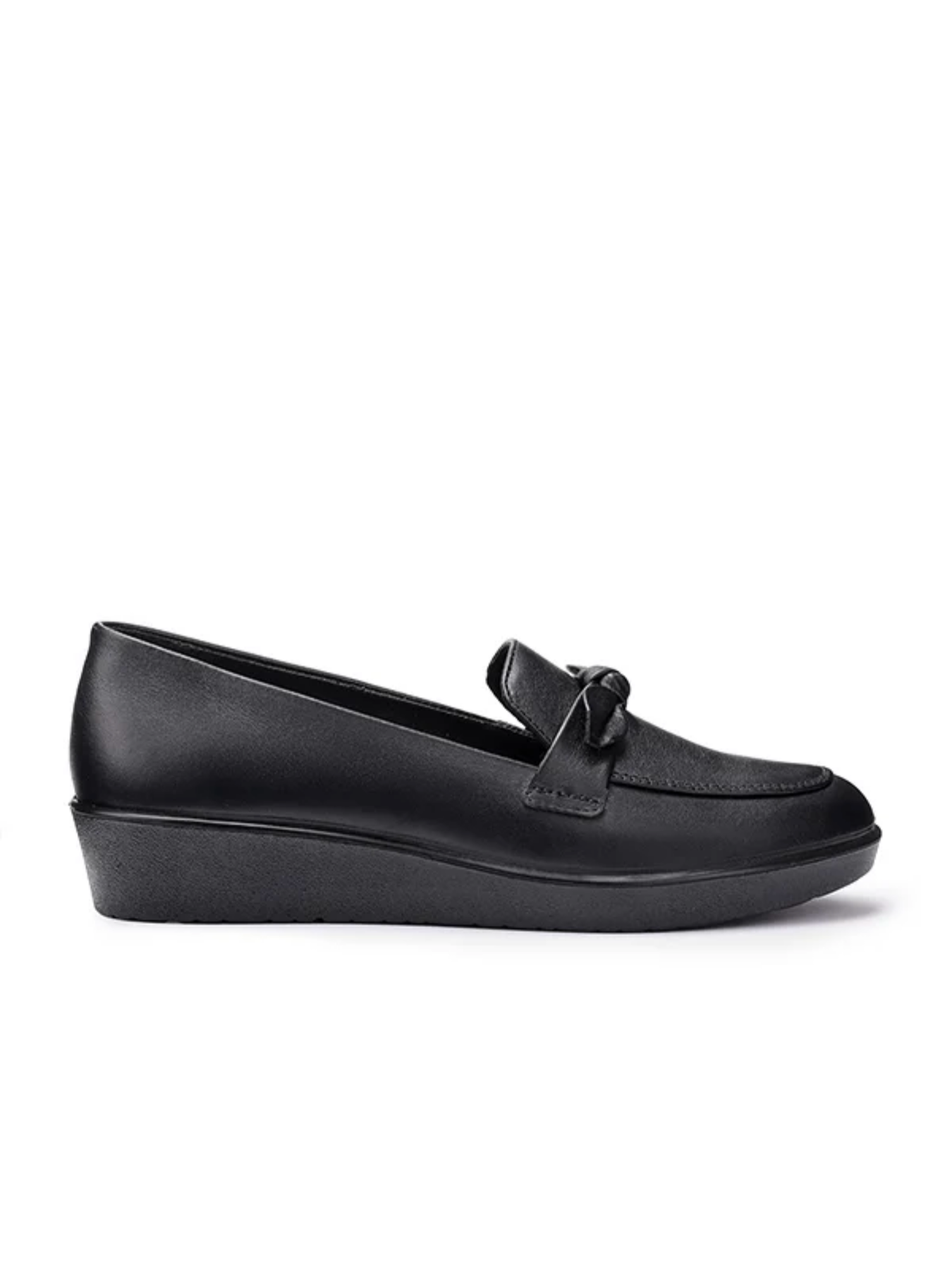 HOTTER BLACK AMBER MOCCASIN