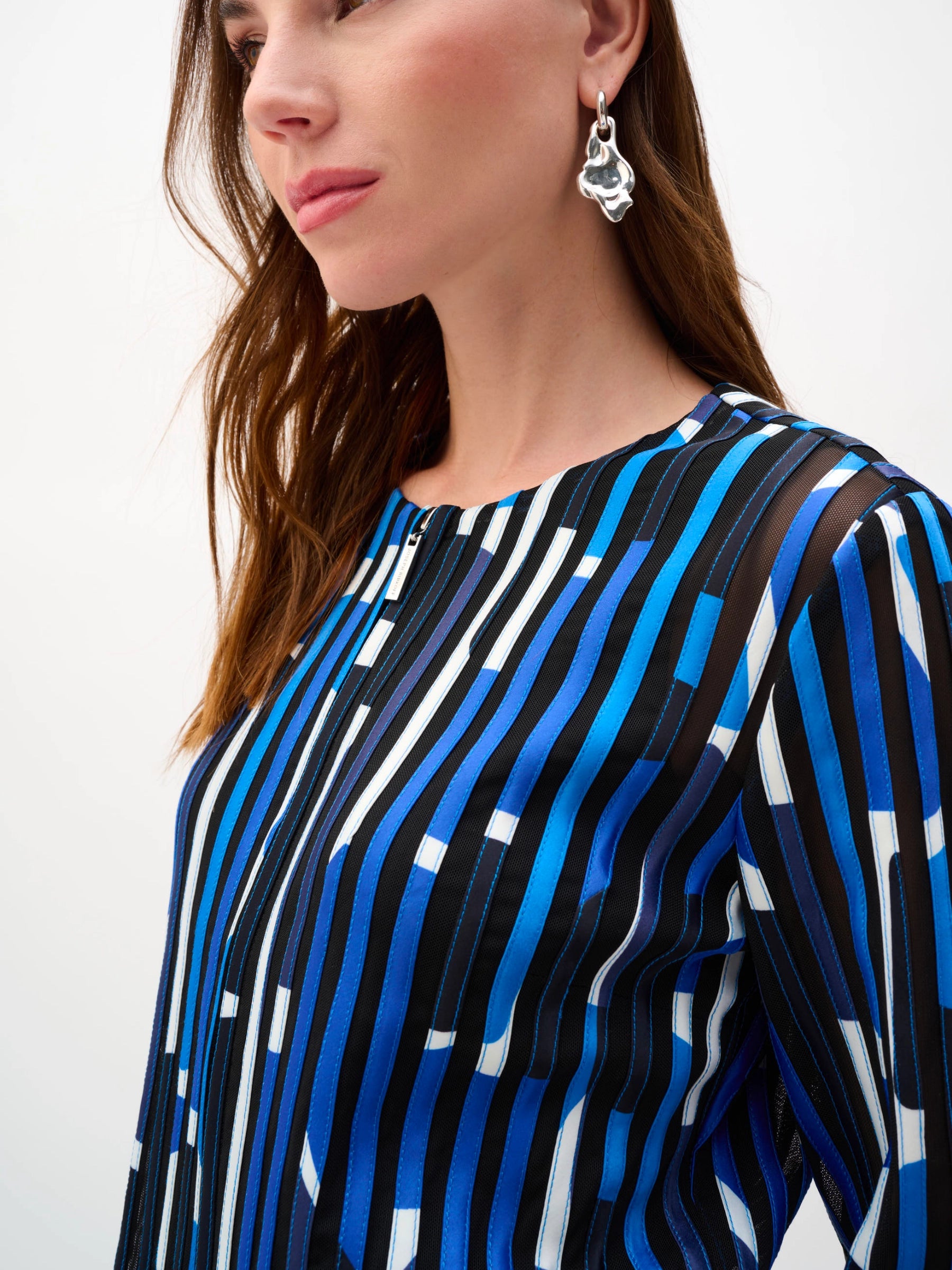 JOSEPH RIBKOFF BLACK MULTI LDS JACKET