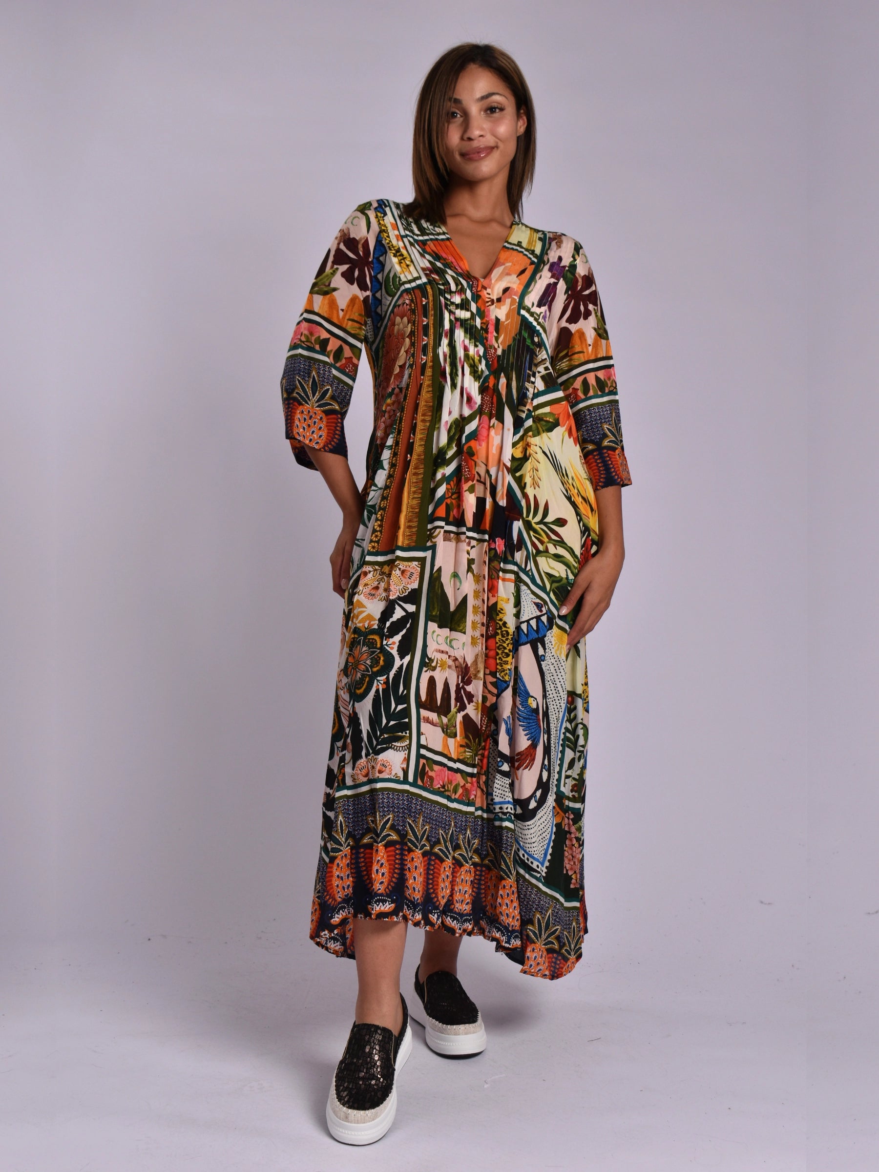 JOLIE ELAINE DRESS - MULTICOL