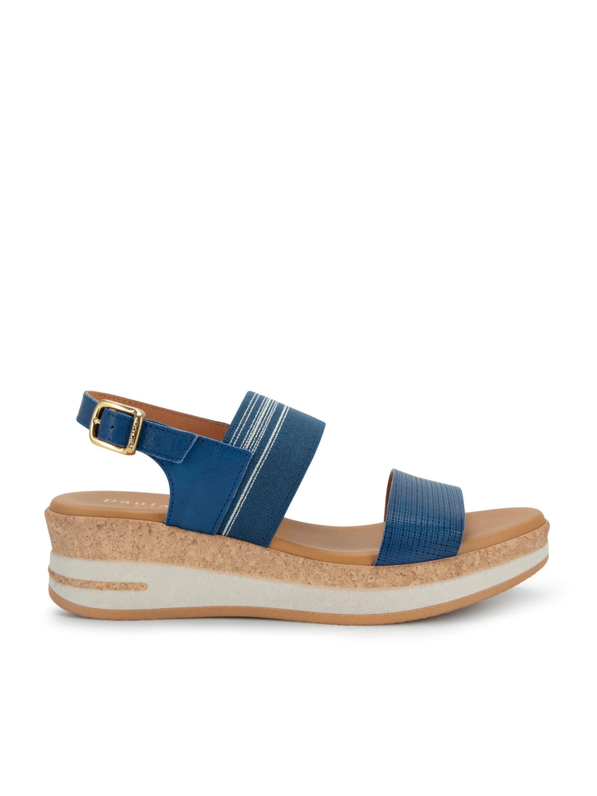 Paula Urban Cork-Look Low Wedge