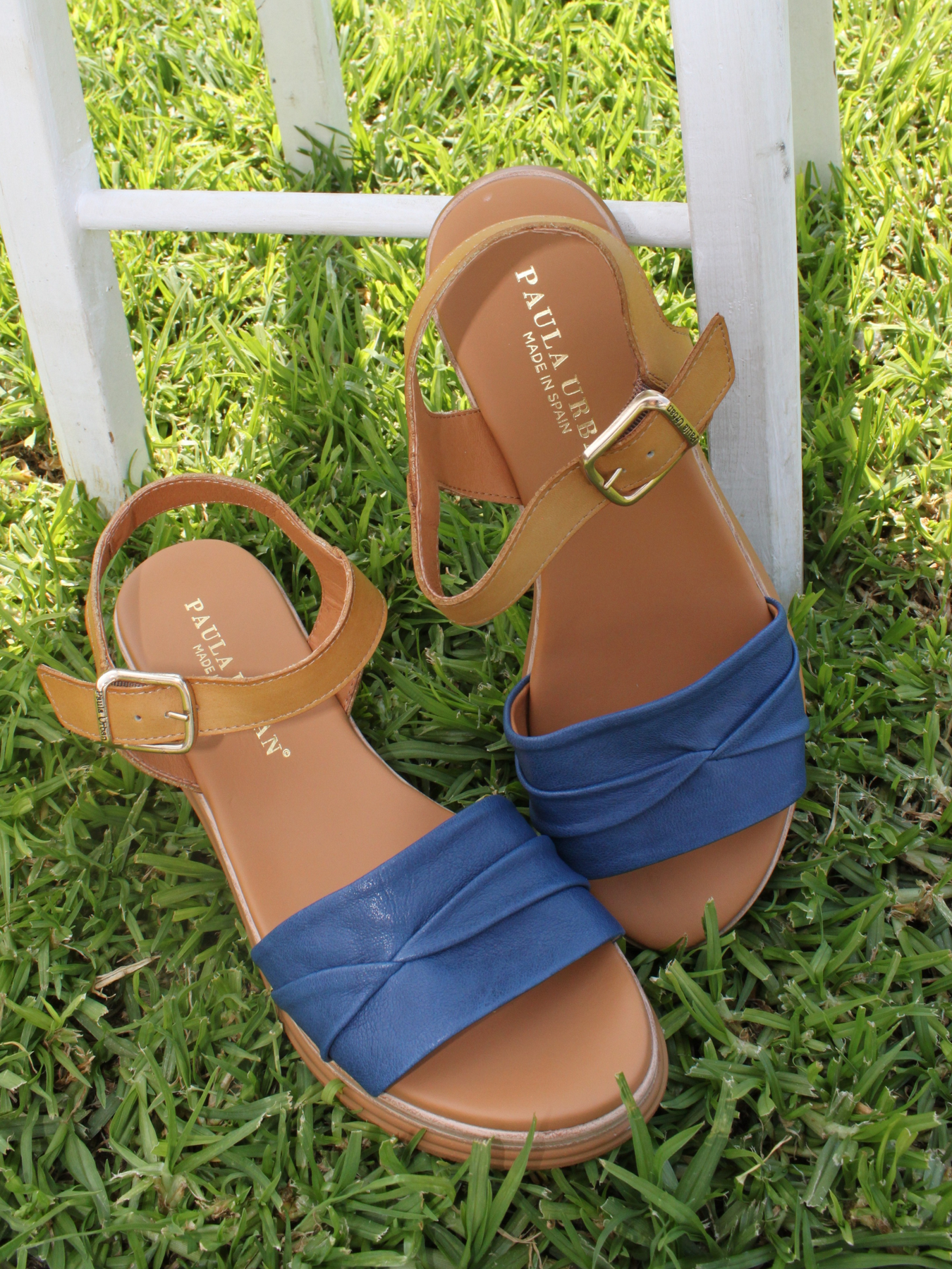 PAULA URBAN YELLOW CAMEL TEXTURED LOW WEDGE