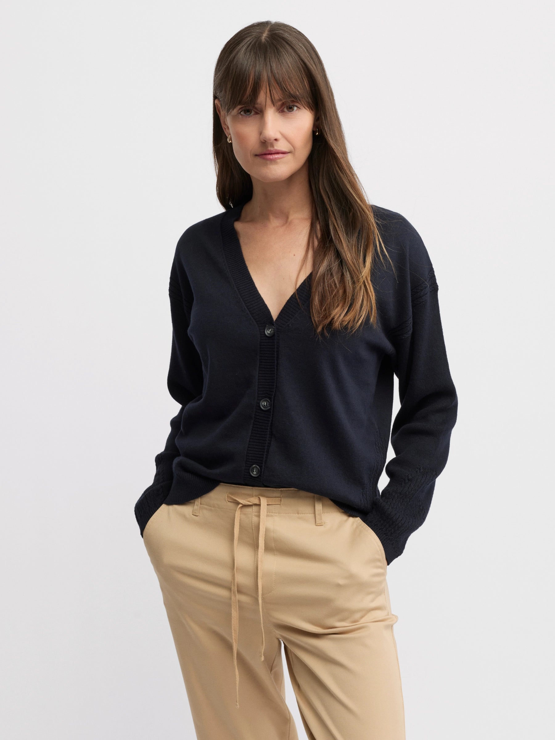 YARRA TRAIL NAVY CARDIGAN