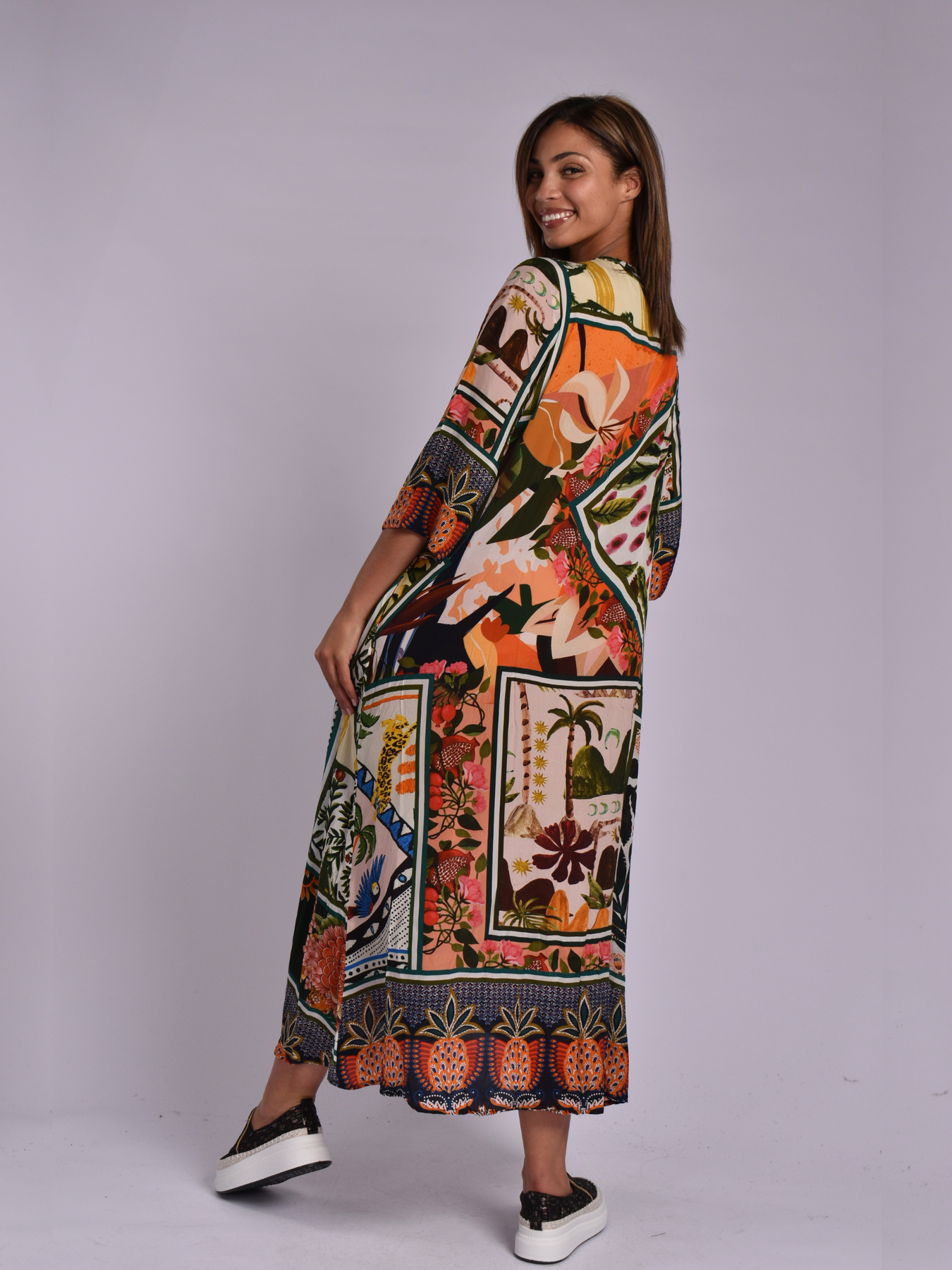 JOLIE ELAINE DRESS - MULTICOL