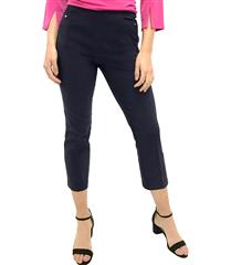 JOLIE NAVY 3-4-LENGTH STRETCH PANTS 