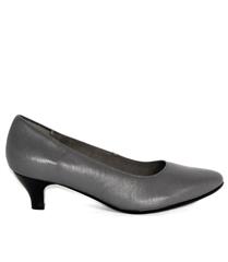 FROGGIE TITANIUM KITTEN HEEL COURT SHOE - 10984