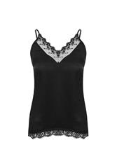 MADE IN ITALY BLACK LACE DETAIL CAMI