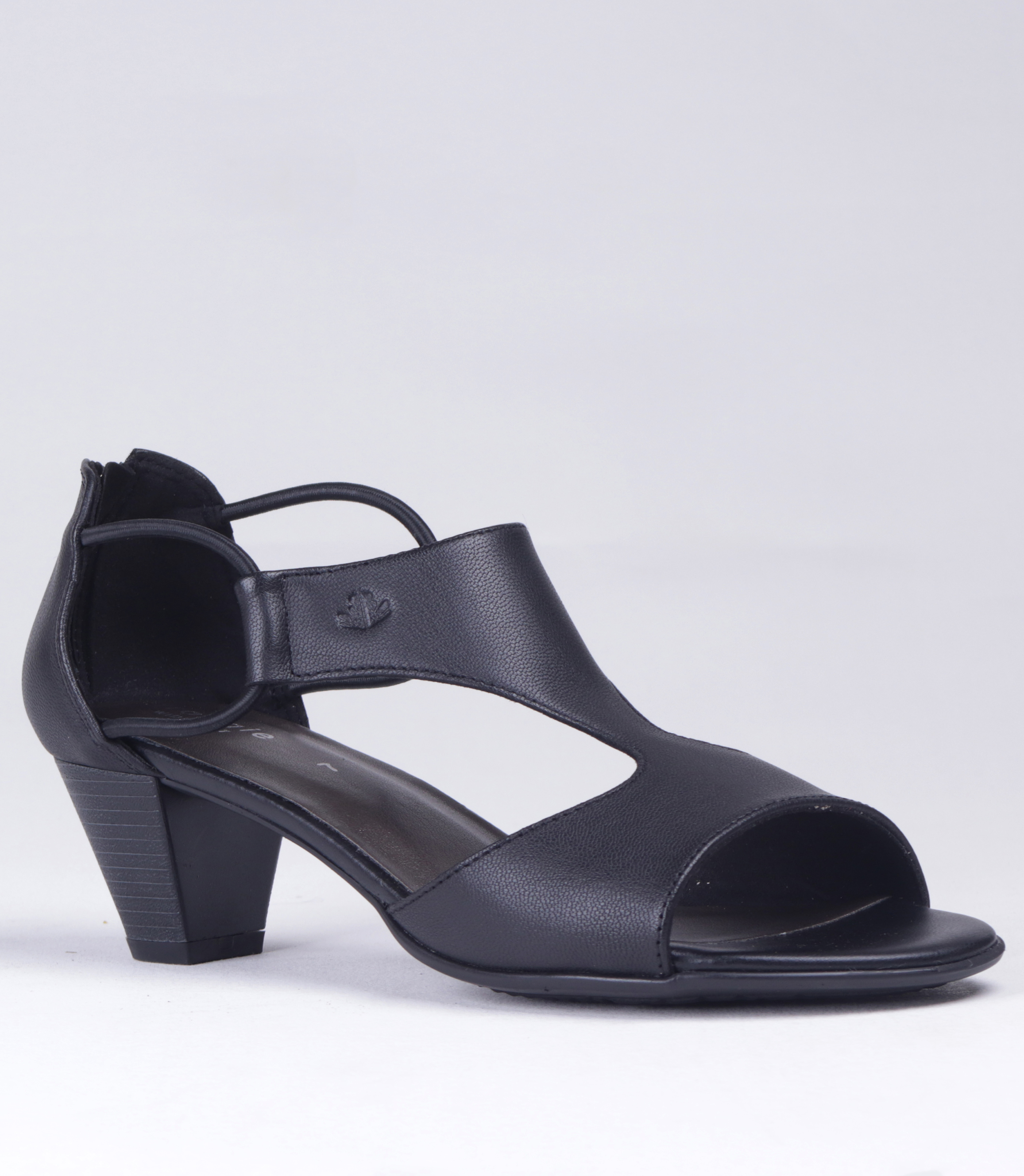 FROGGIE BLACK LEATHER WIDER FIT T- BAR HEEL | Rosella - Style inspired ...
