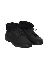 PHELAN  BLACK ANKLE LACE-UP BOOT